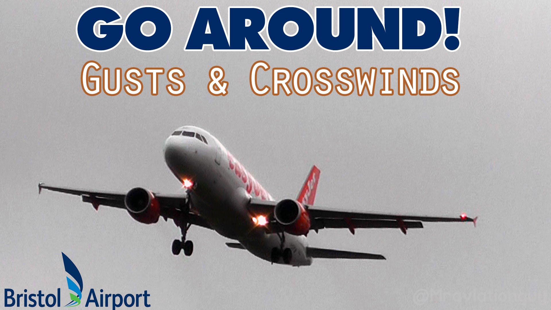 Easyjet A320 Go Around / Aborted Landing in 45 knot gusts - Bristol ...