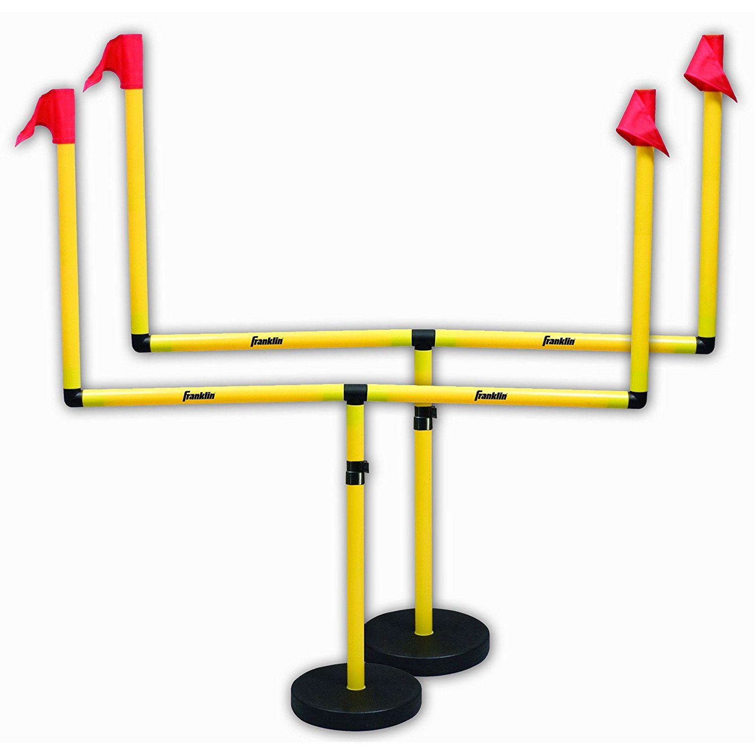Amazon.com : Franklin Sports Youth Football Adjustable Two Goal Post ...