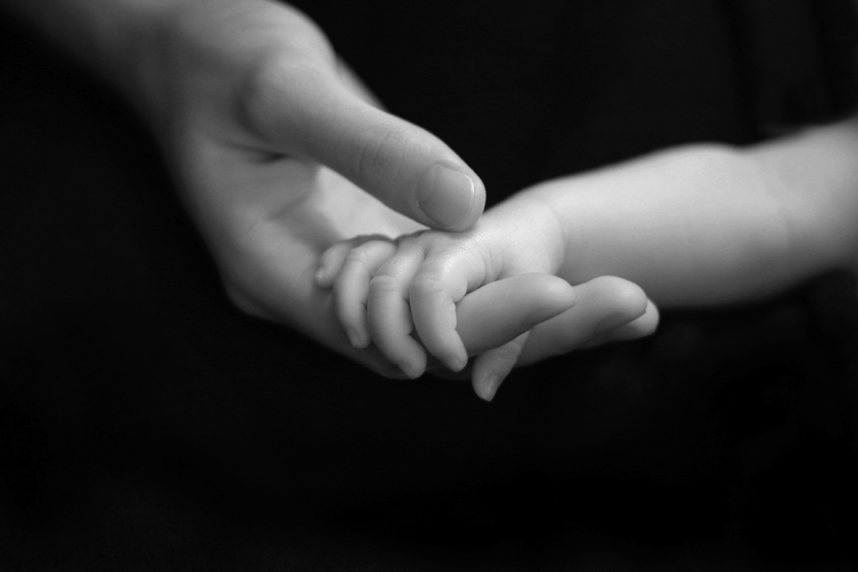 Hands of mother photo