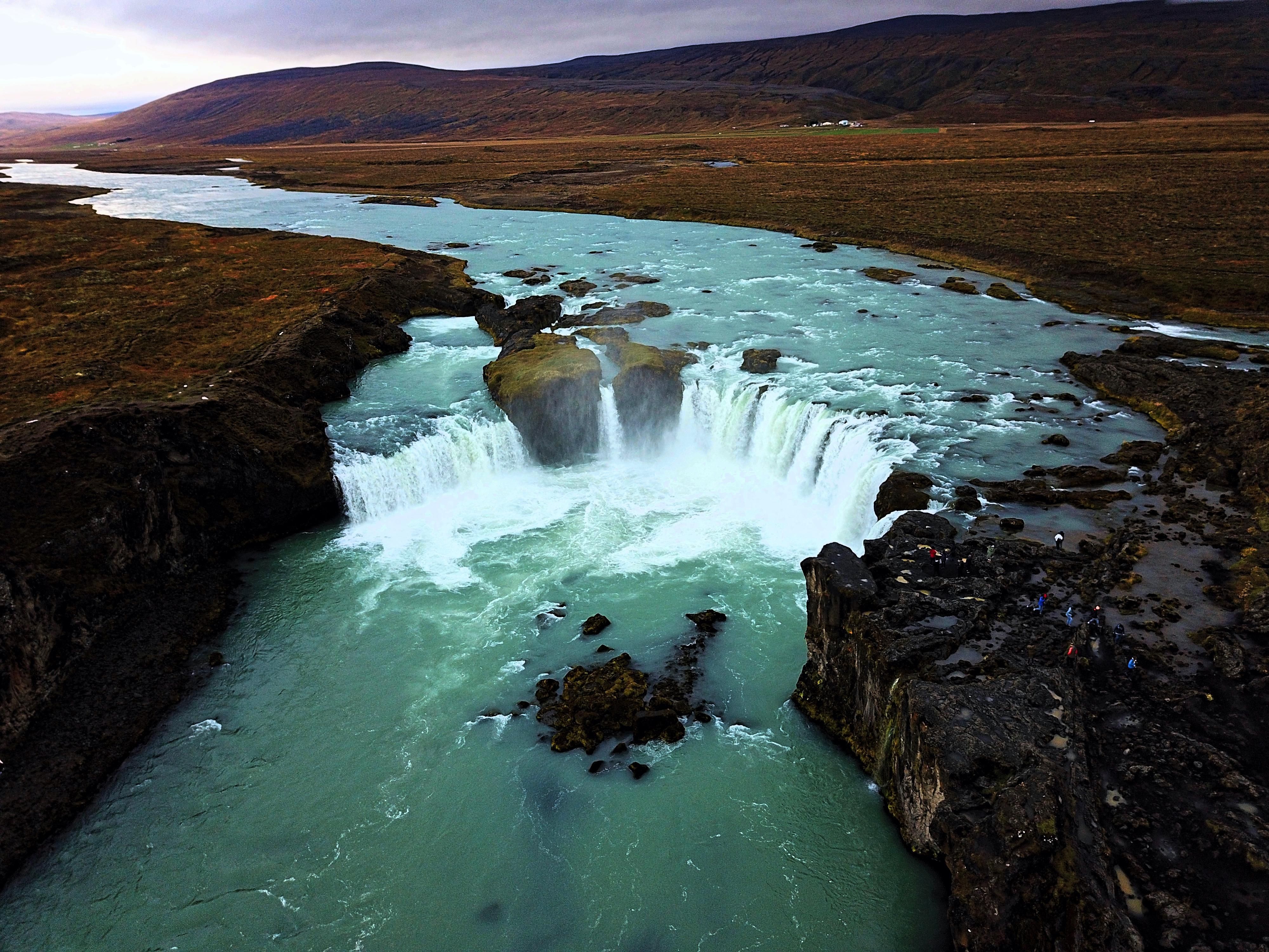 Goðafoss Iceland. Taken from a drone [OC] (4000x3000) | Our planet ...