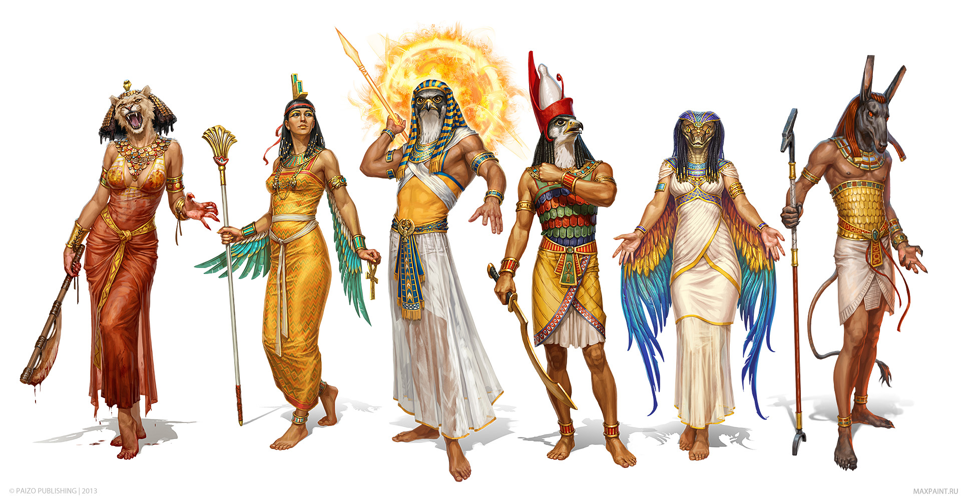Image - Egyptian gods by katemaxpaint-d8ra9sm.jpg | Warriors Of Myth ...