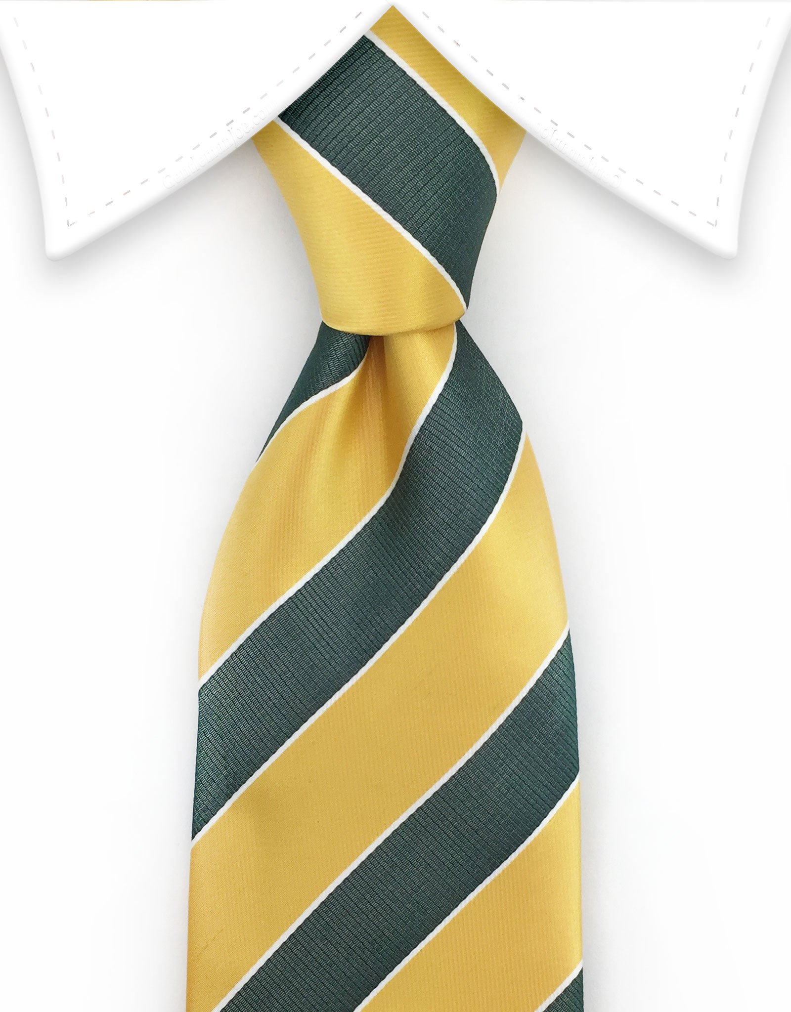 Gold and Green Striped Necktie – GentlemanJoe