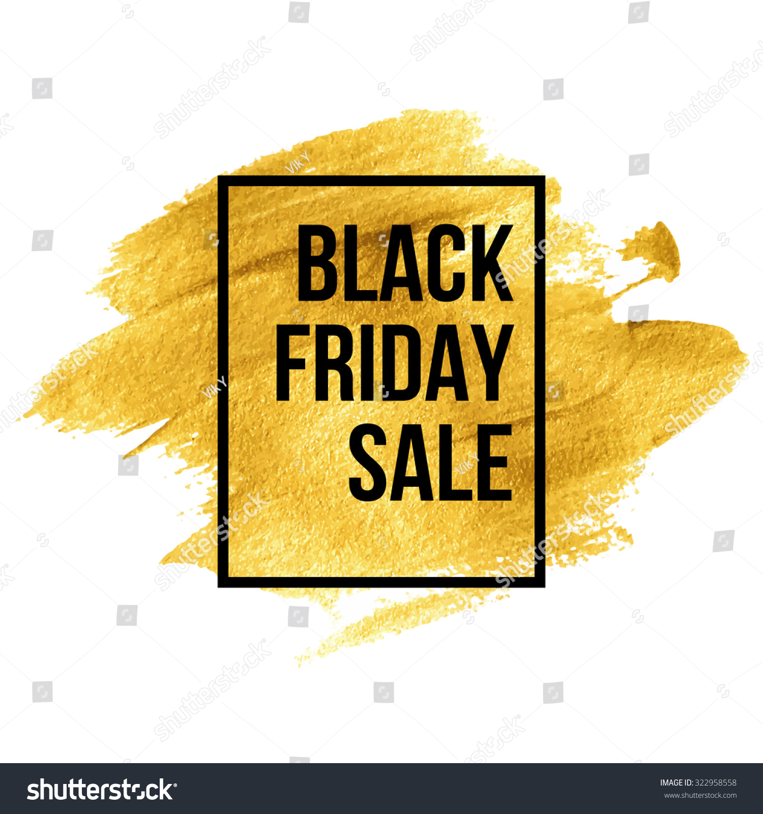 Black Friday Designs On Gold Blob Stock Vector 322958558 - Shutterstock