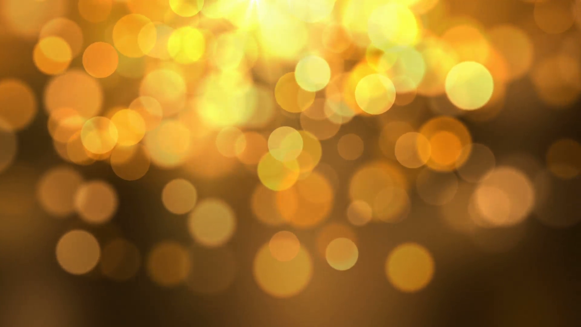 Beautiful Golden Orange Blurred Bokeh Glowing Particles Motion ...