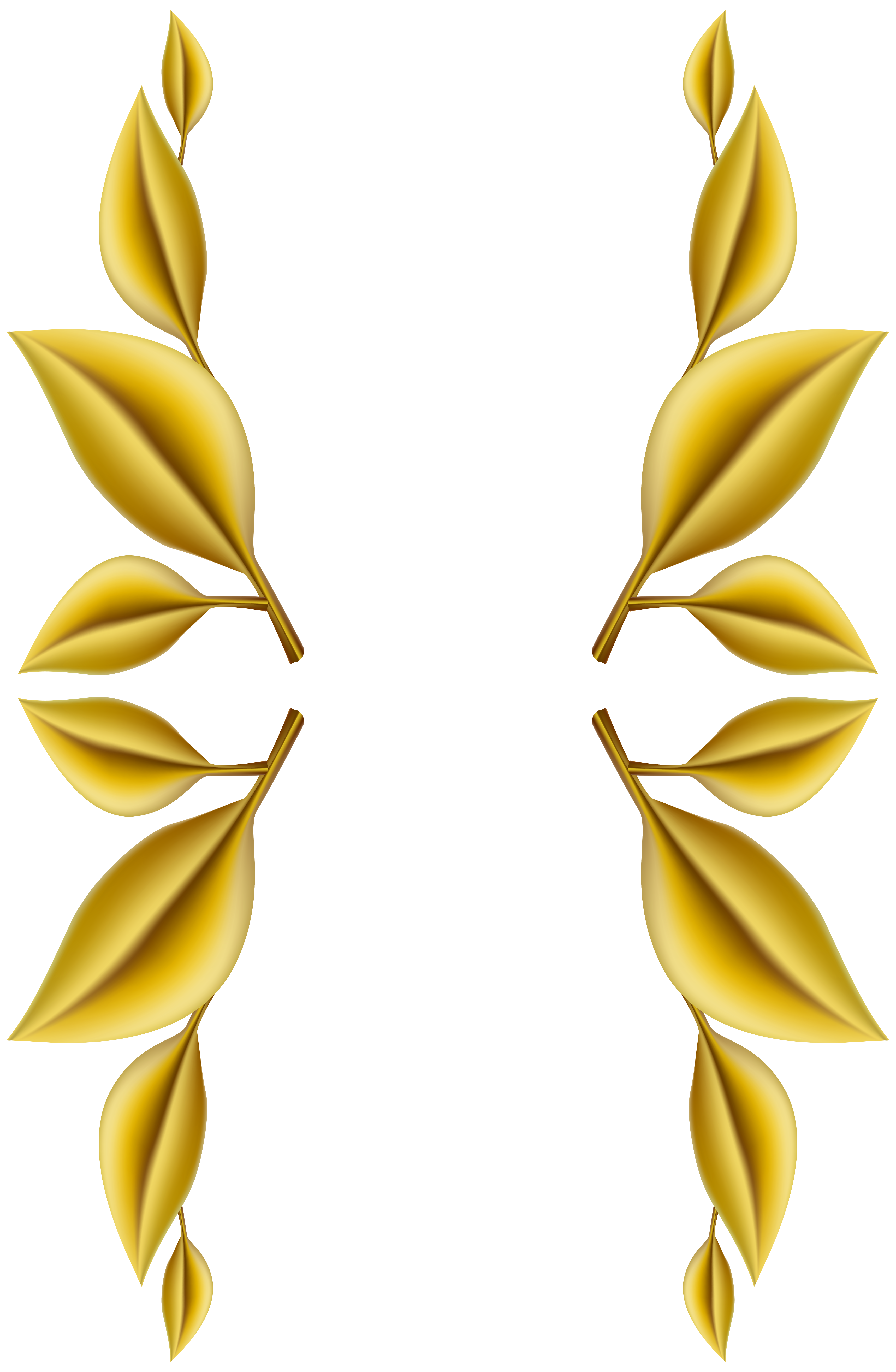 Gold Leaves Decoration PNG Clip Art Image | Gallery Yopriceville ...