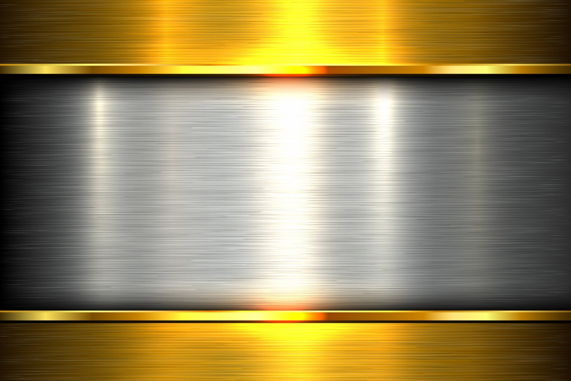 gold steel metal plate HD wallpaper