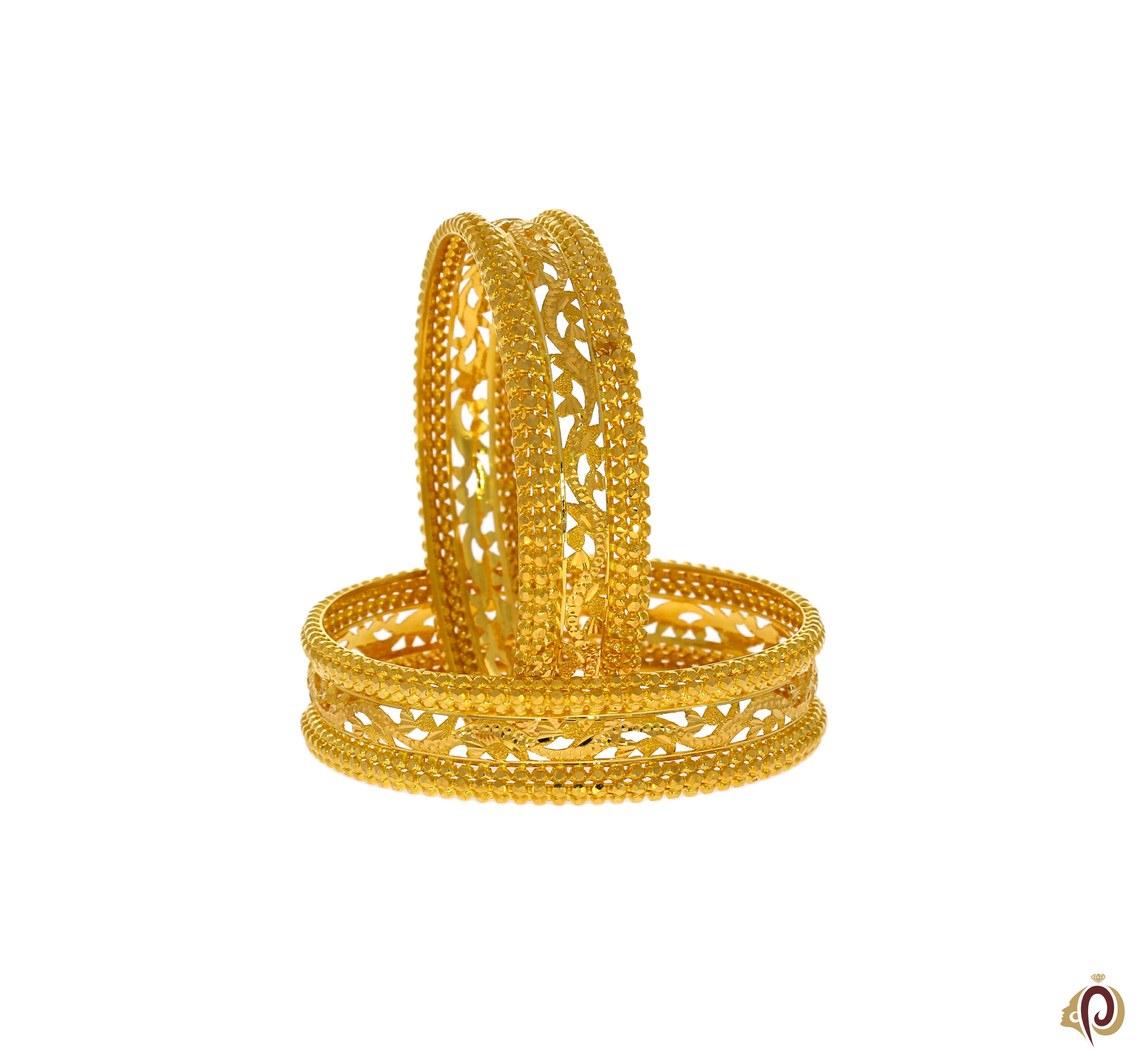 Delicate Designer Golden Bangles - Parmar JewellersParmar Jewellers