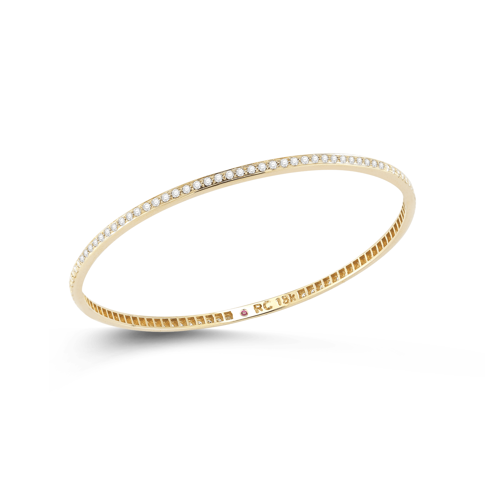 Purchase Italian Gold Bangle with Diamonds by Roberto Coin