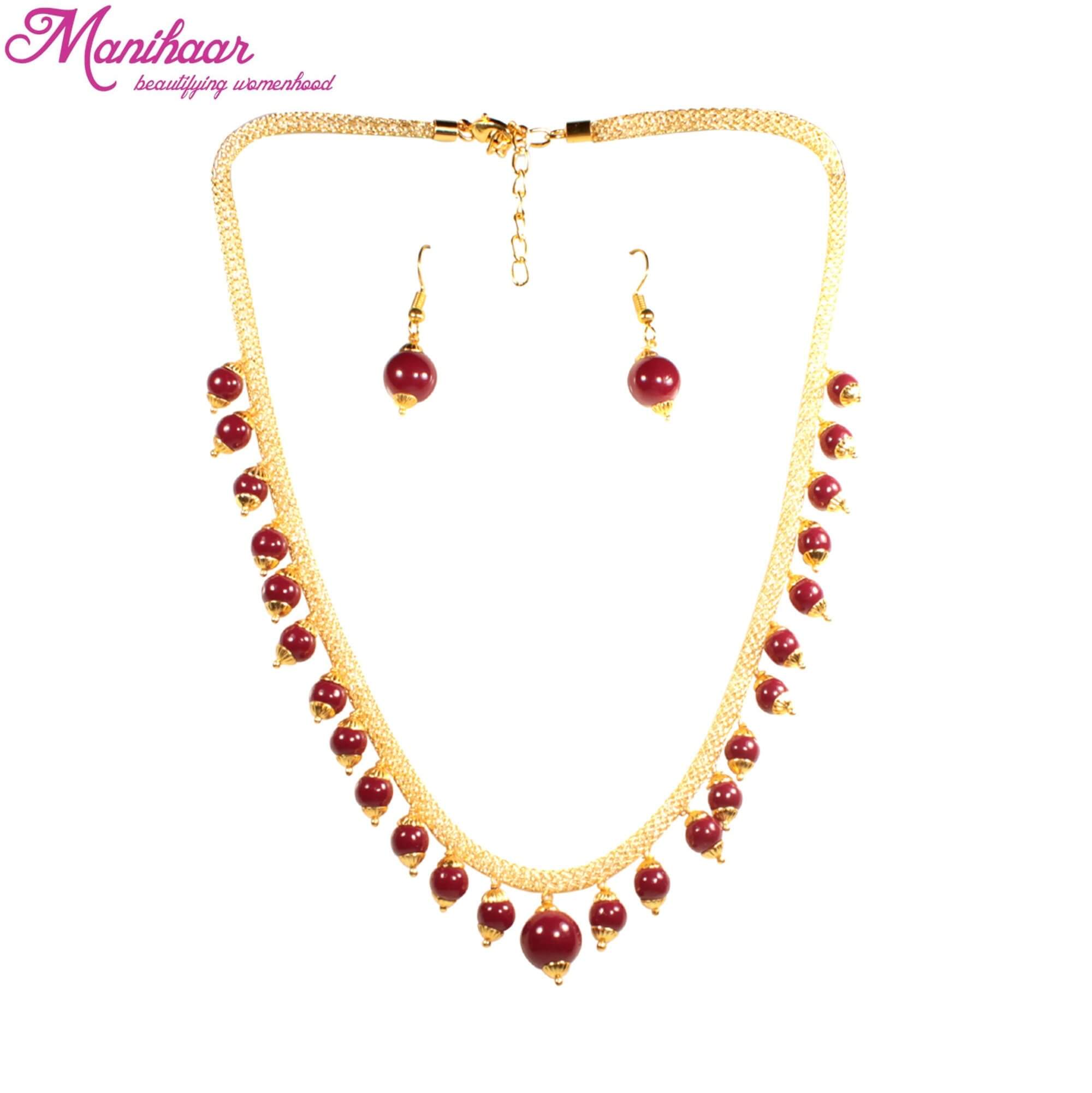 Best Fashion jewellery - Manihaar Beautiful Golden chain necklace ...