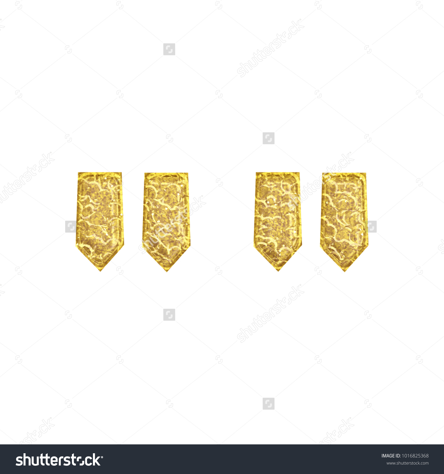 Aged Gold Rough Cracked Golden Double Stock Illustration 1016825368 ...