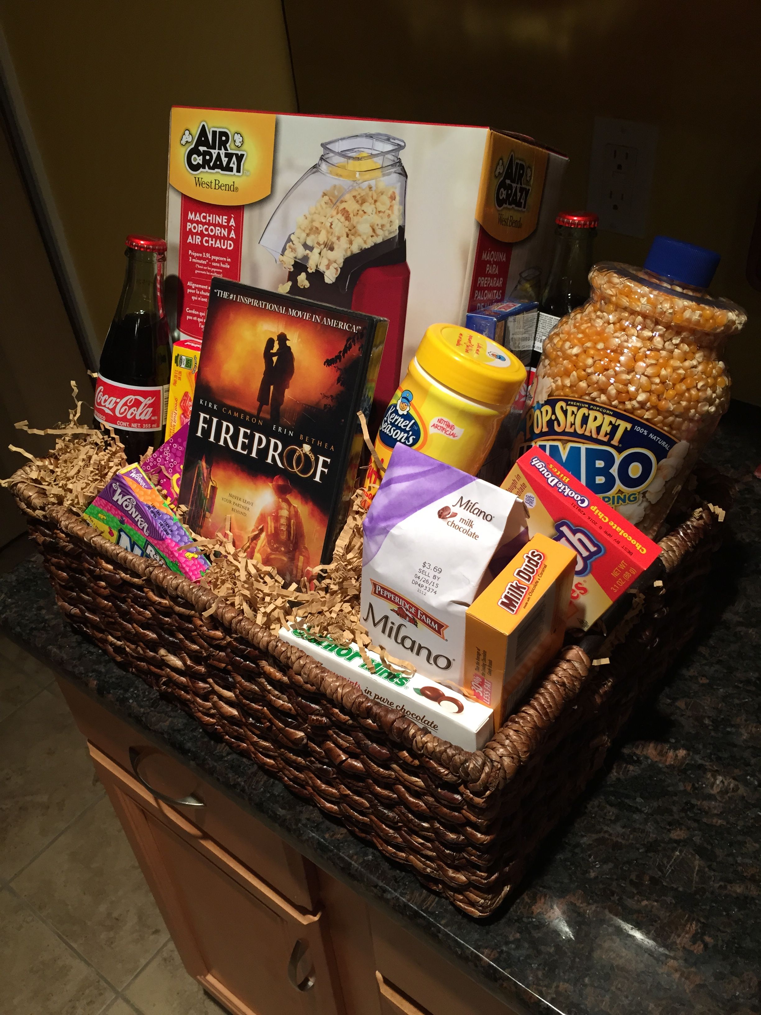 Movie Night Basket for a Silent Auction or Fundraiser | Gifts ...