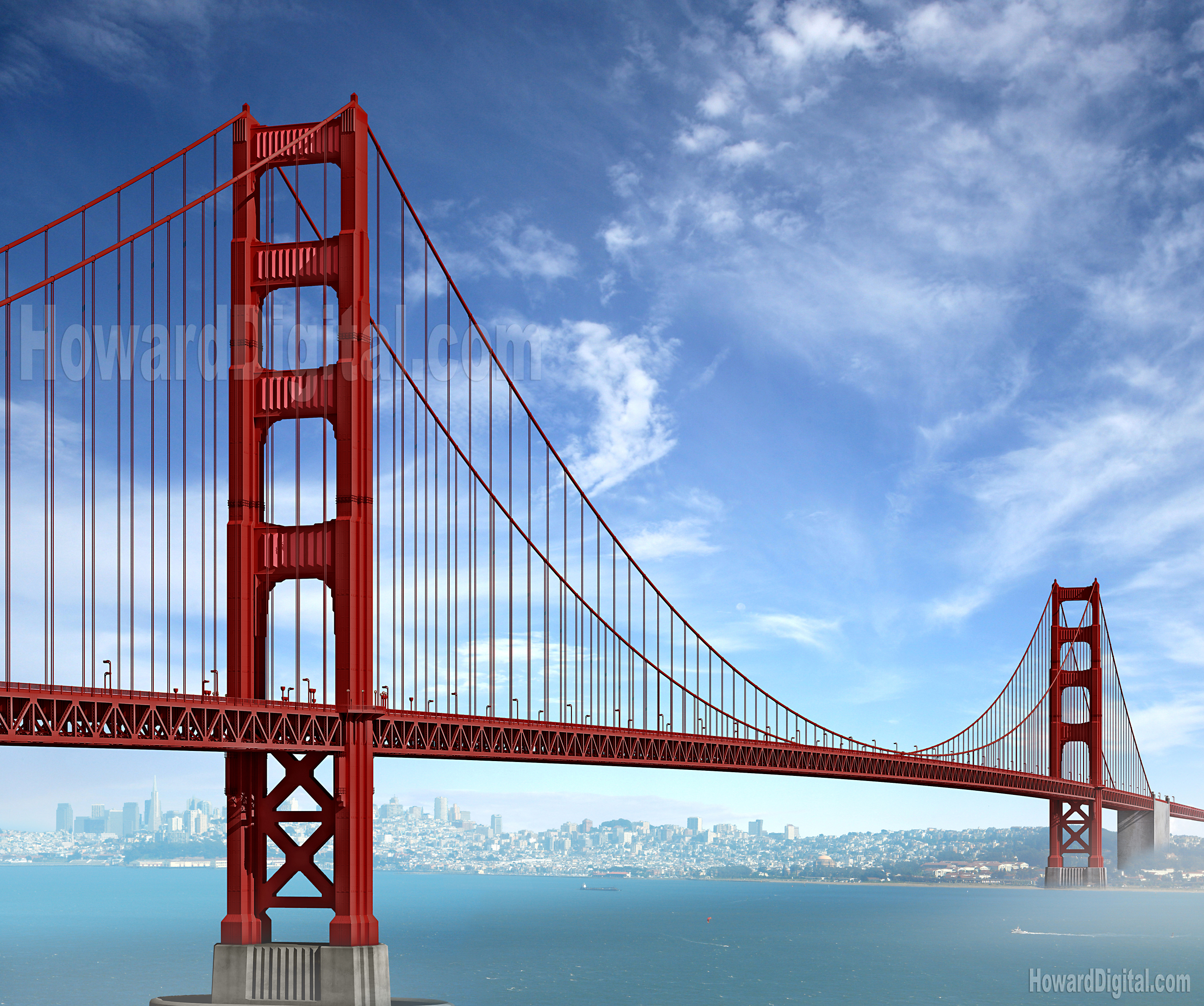 Golden Gate Bridge Drawing HD Wallpaper, Background Images