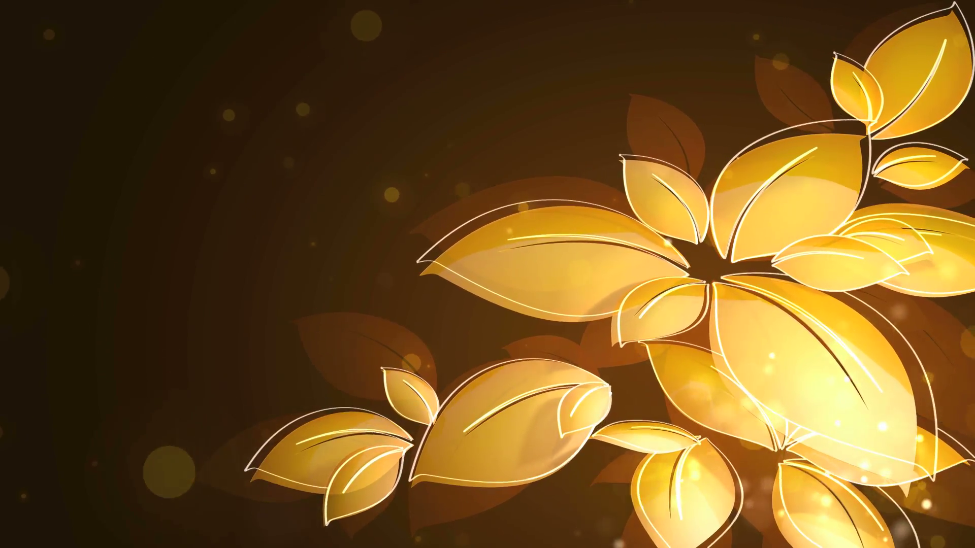 golden leaves waggle in the wind Motion Background - Videoblocks