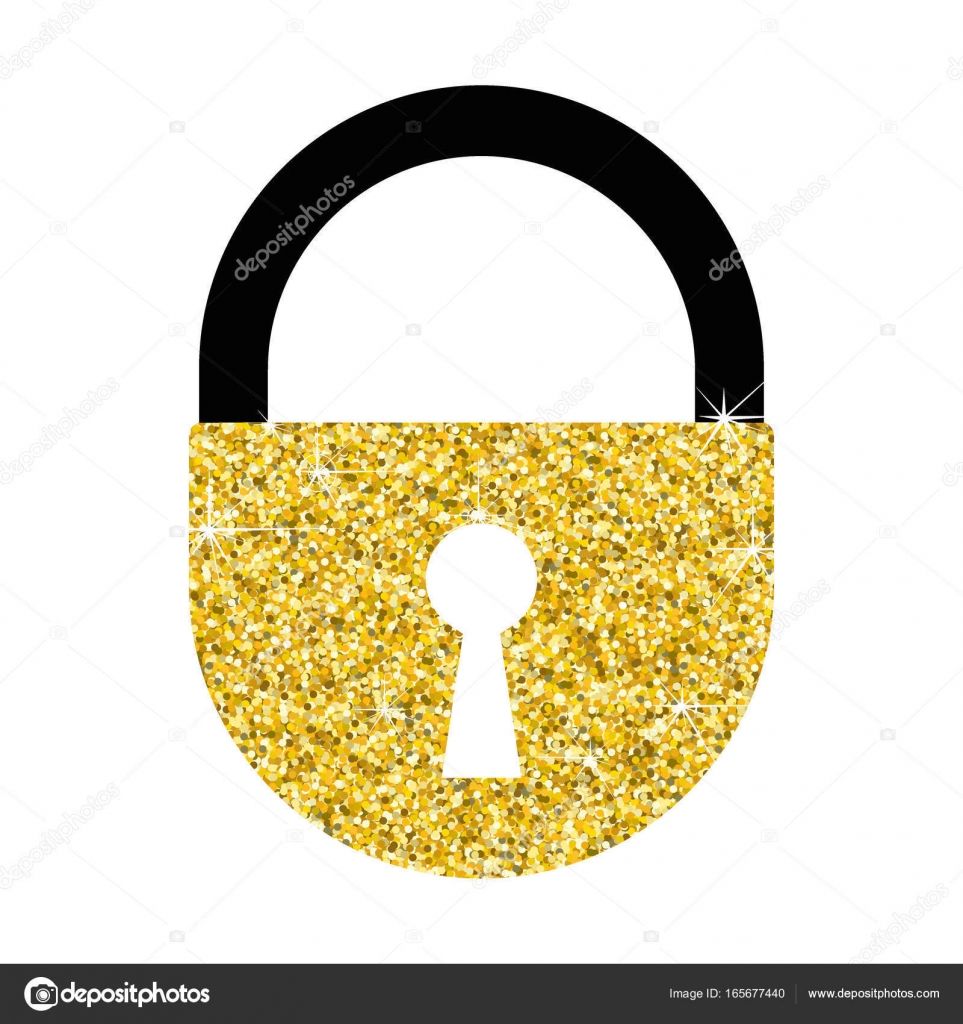golden lock icon — Stock Vector © quarta #165677440