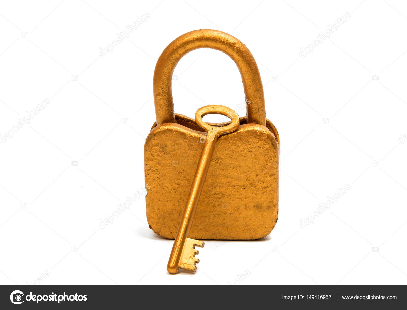 Golden lock isolated — Stock Photo © ksena32 #149416952
