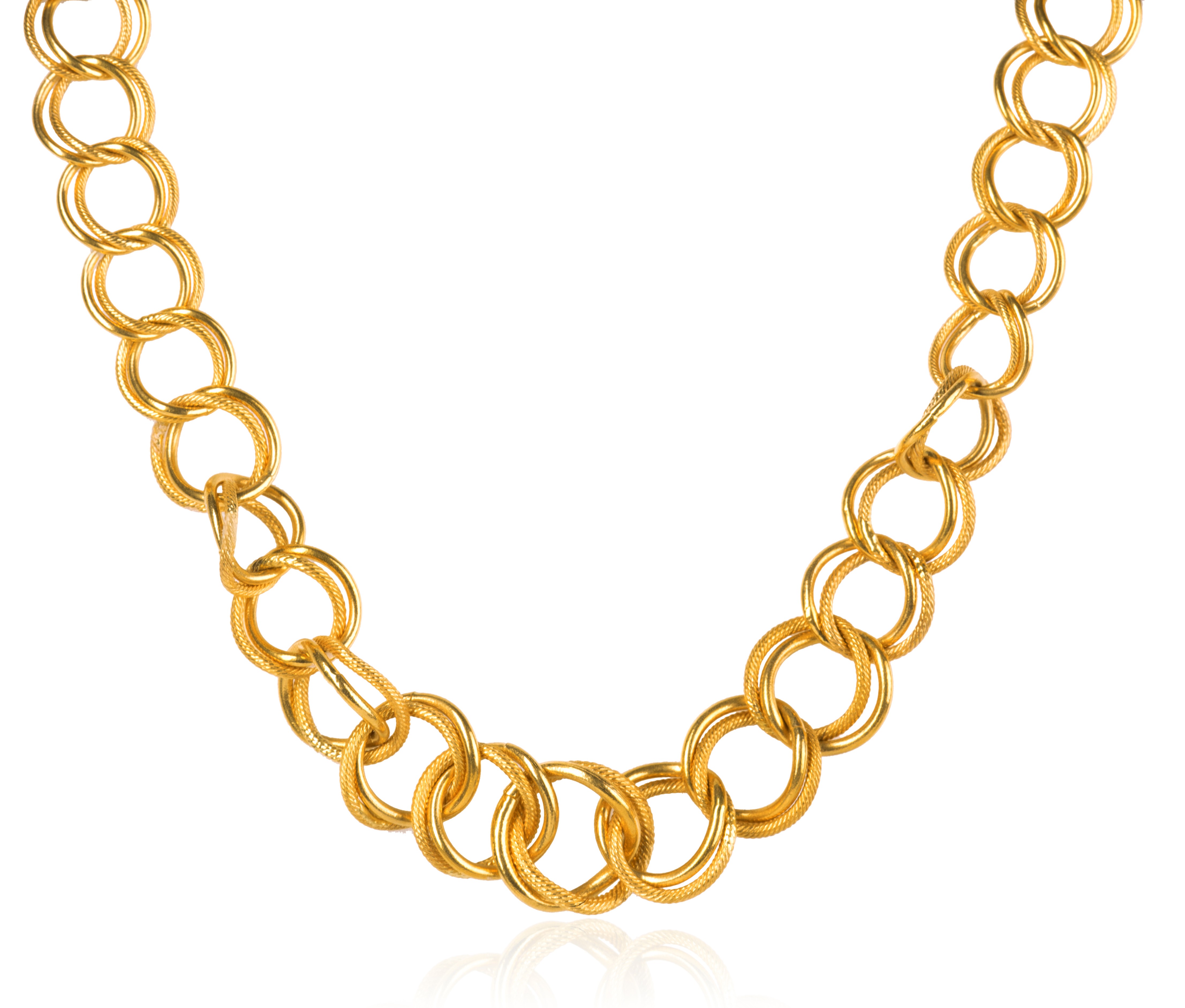 Loop Gold Necklace - Necklace - Jewellery
