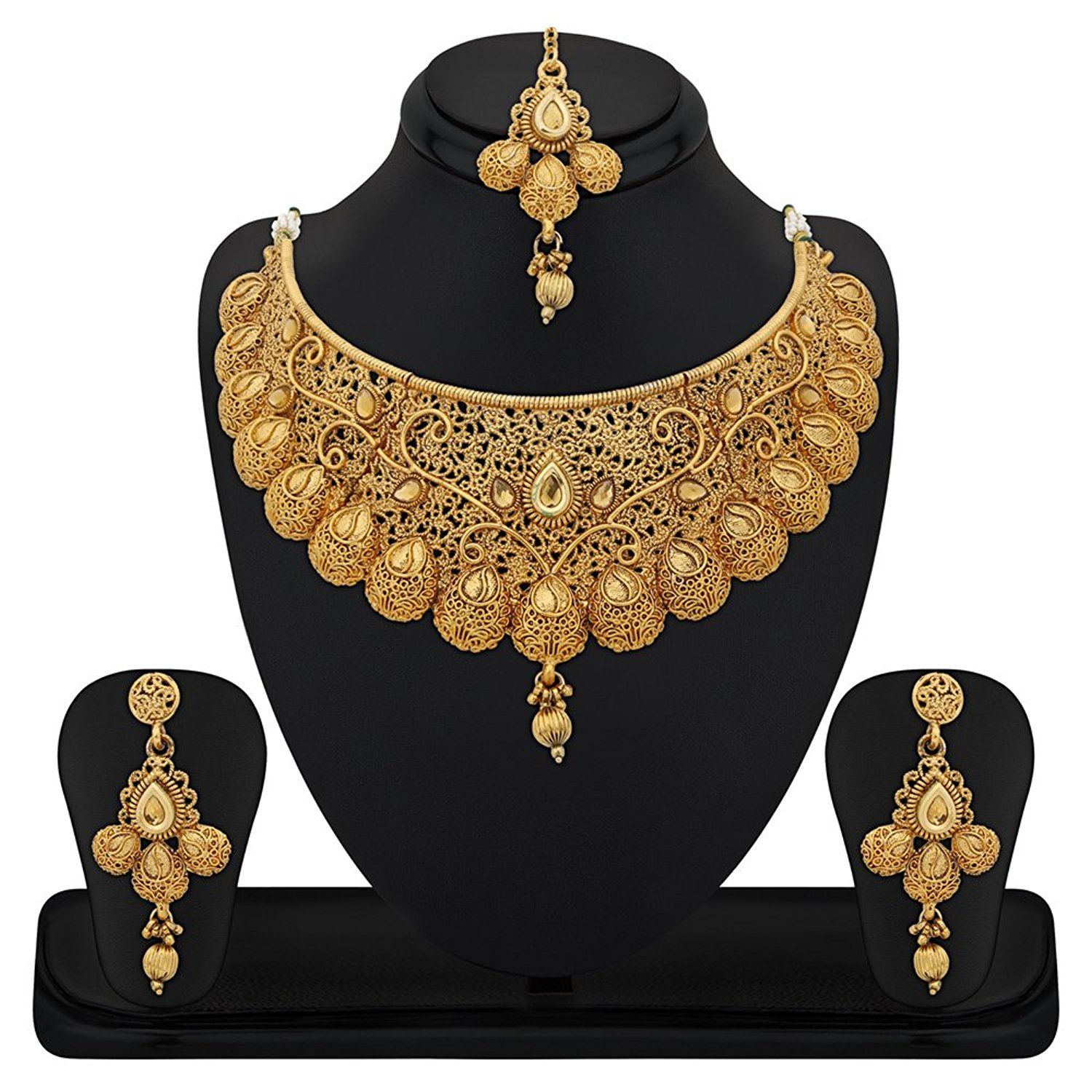 Reeva Gold Plated Necklace Sets For Women - ShiviArtIndia