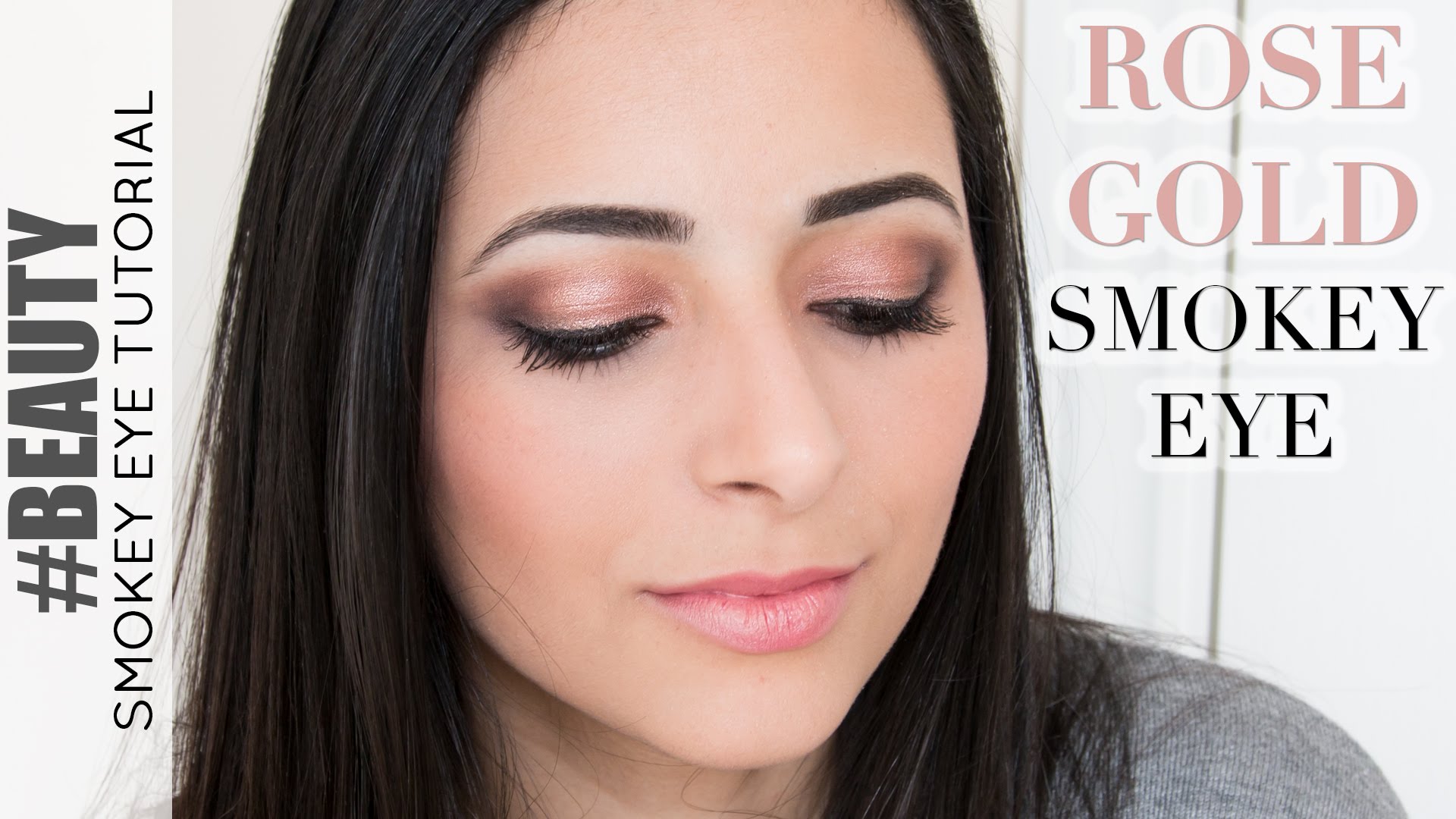Rose Gold Smokey Eye Tutorial with Urban Decay Naked 3 Palette ...