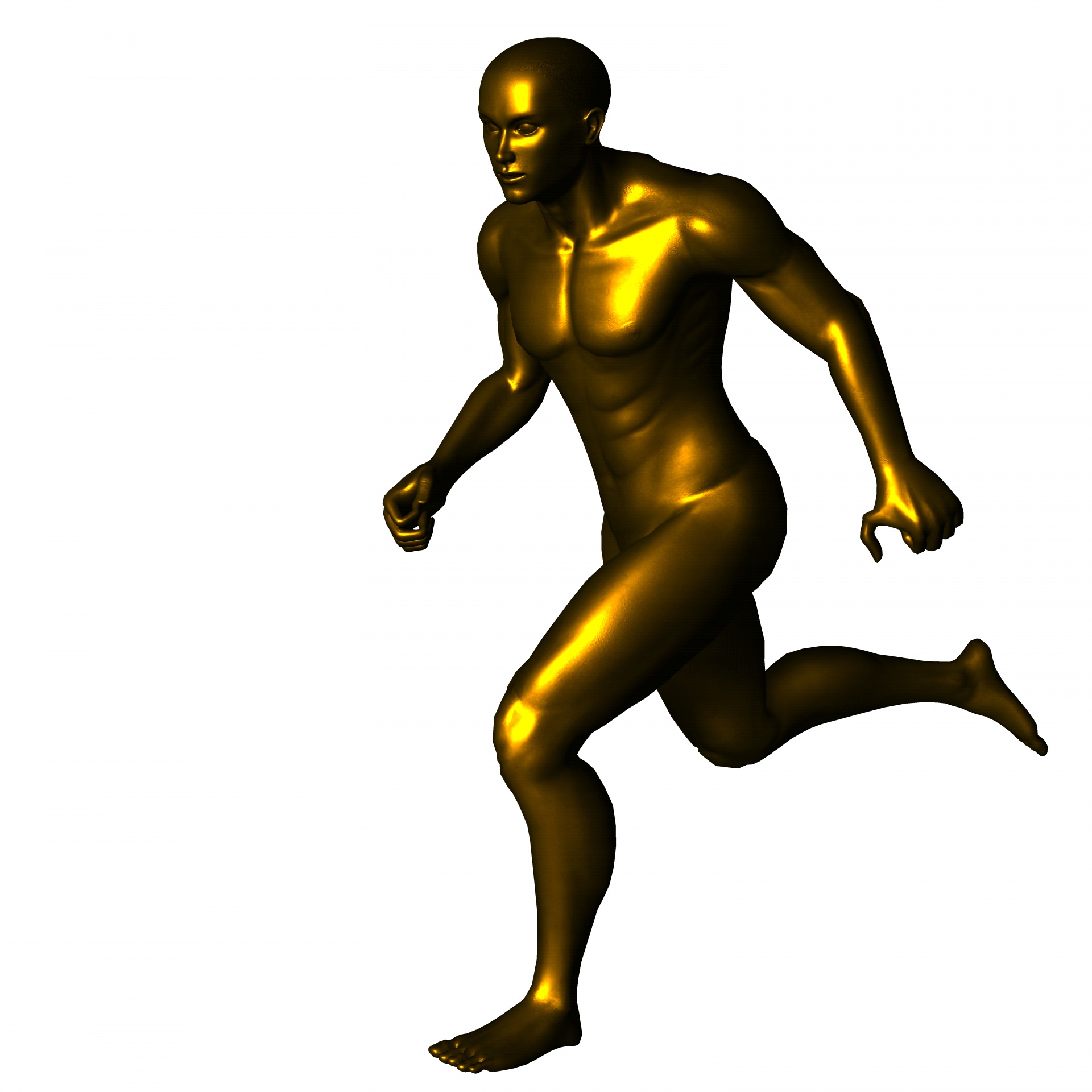 Golden Runner 2 Free Stock Photo - Public Domain Pictures