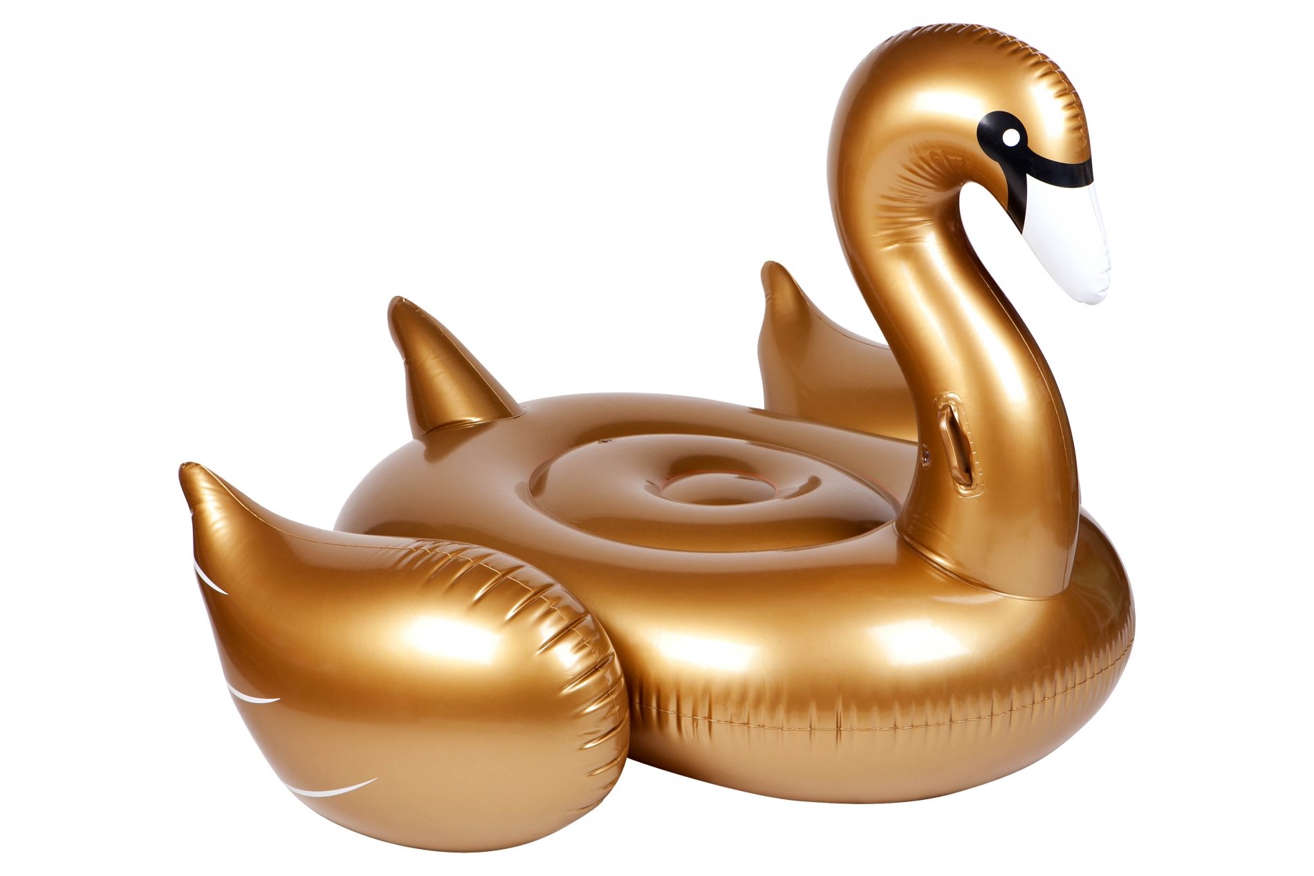Inflatable Golden Swan | Ride-On Float | Swimming Pools Webshop