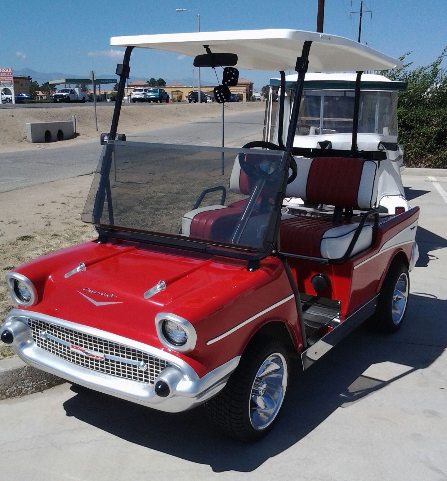 57 chevy golf cart bulit by Lifestyle Custom Carts in Victorville CA ...