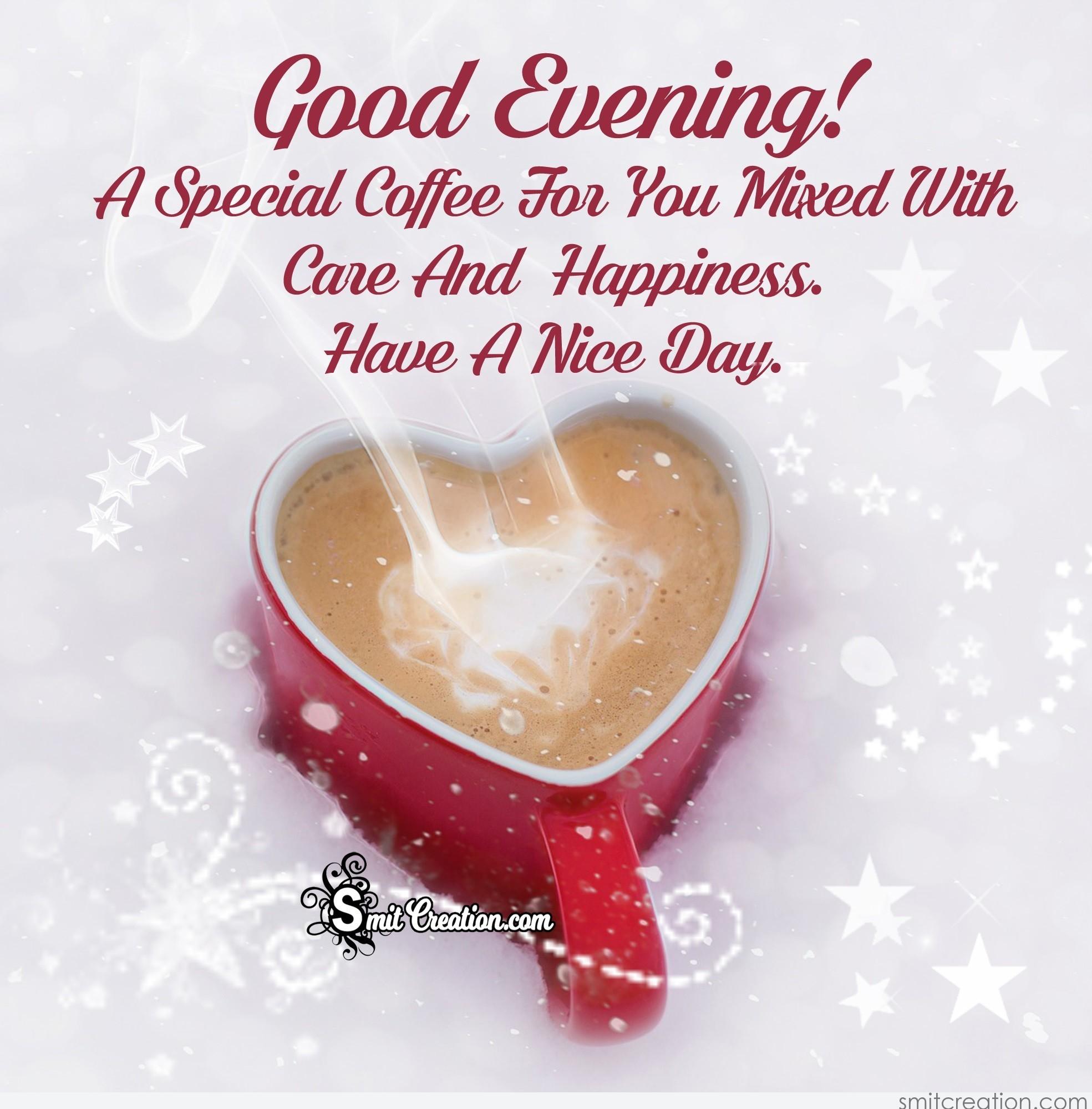 Good Evening Coffee Pictures and Graphics - SmitCreation.com