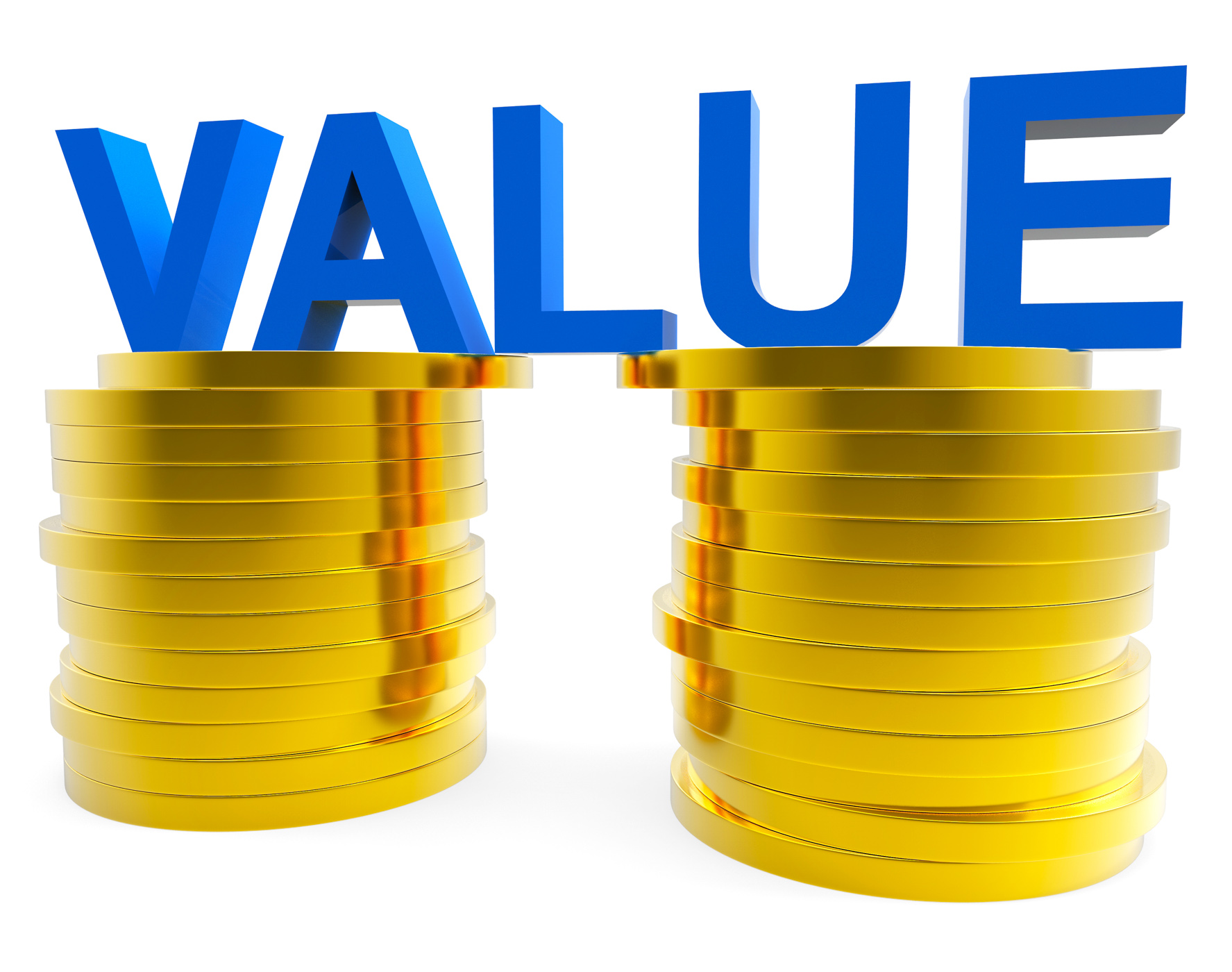 Good value represents prosperity important and financial photo