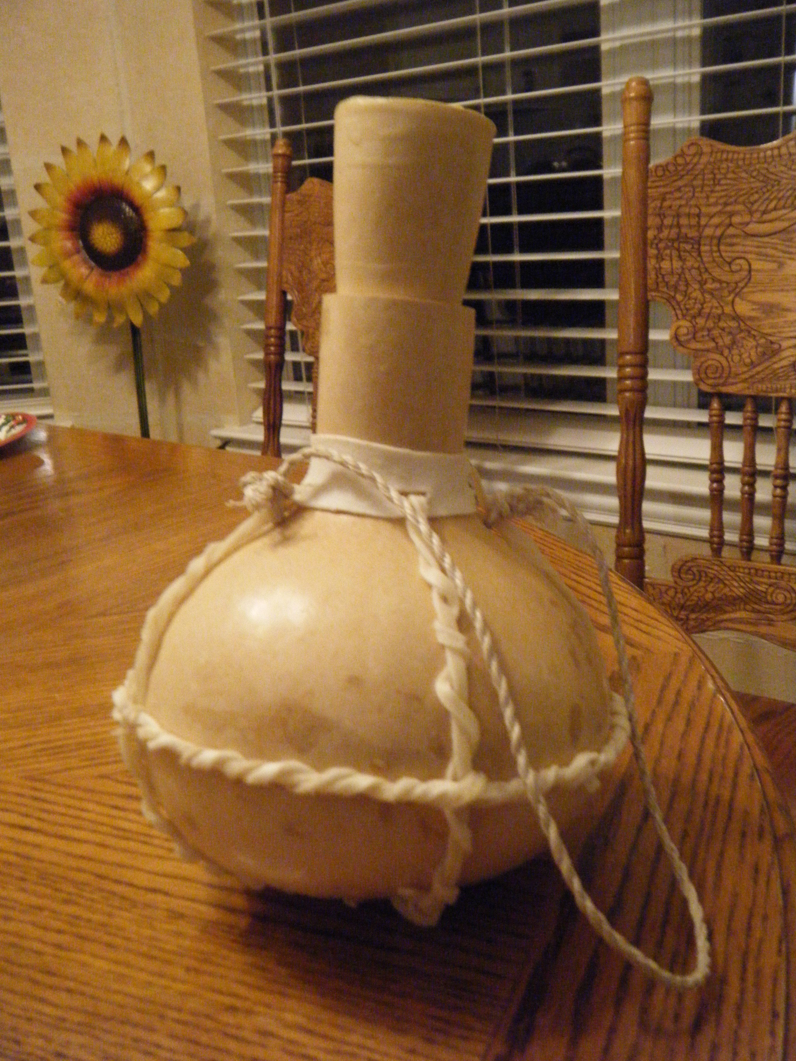 How to make a gourd water jug