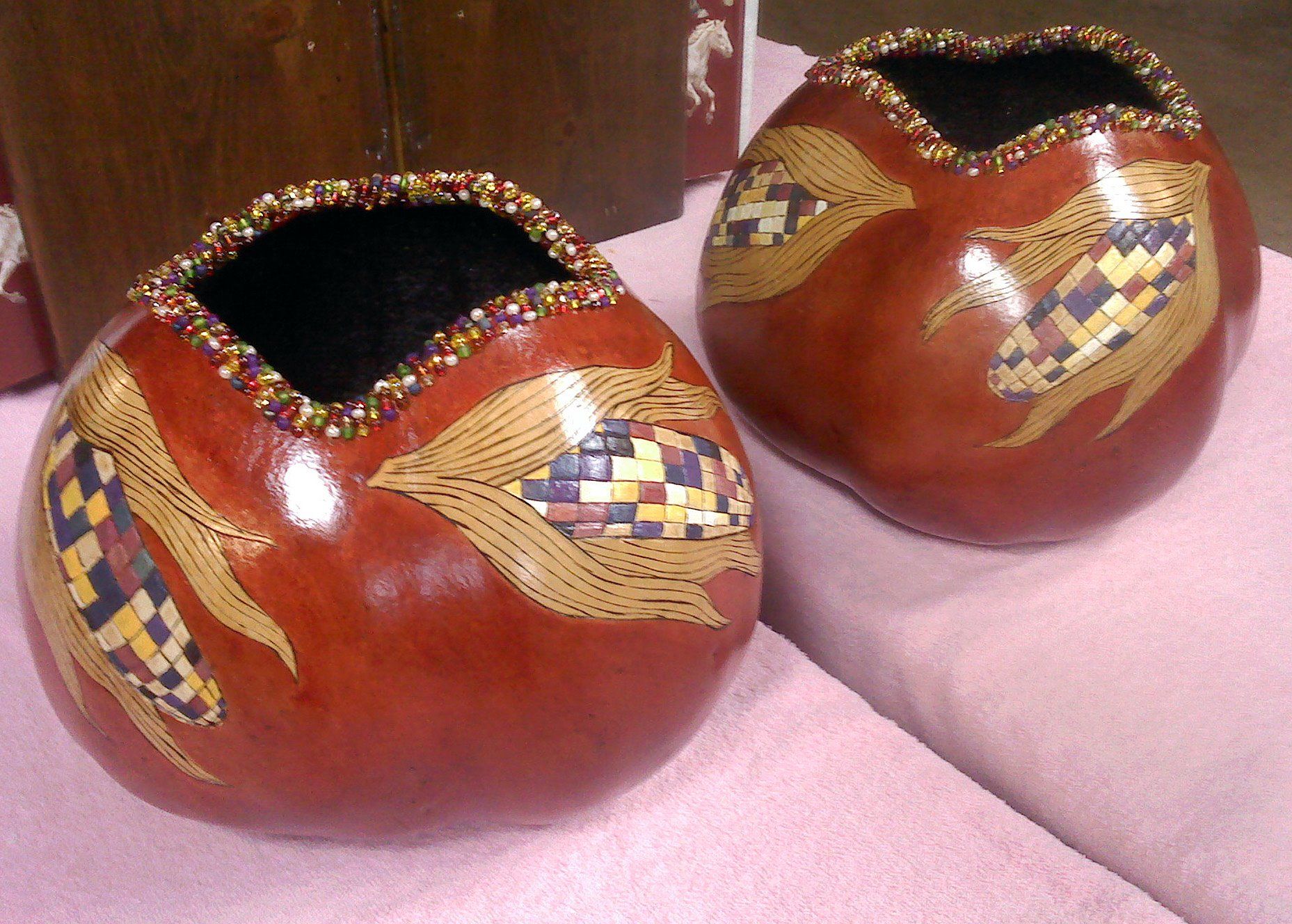 Corn Bowl Gourd by Caroll Maholick. Inspired by DVD 