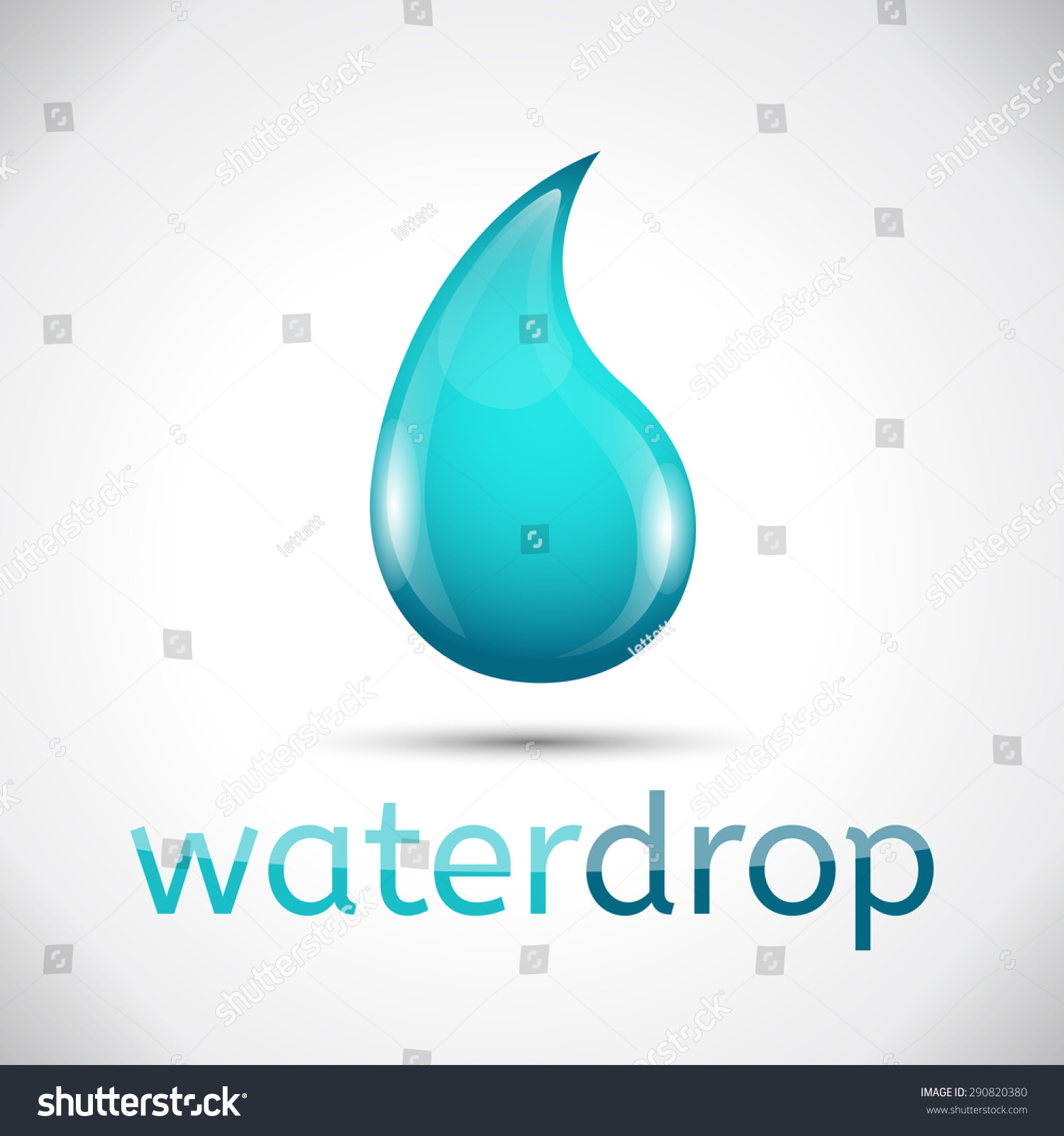 Water Dropvector Eps10 Stock Vector 290820380 - Shutterstock