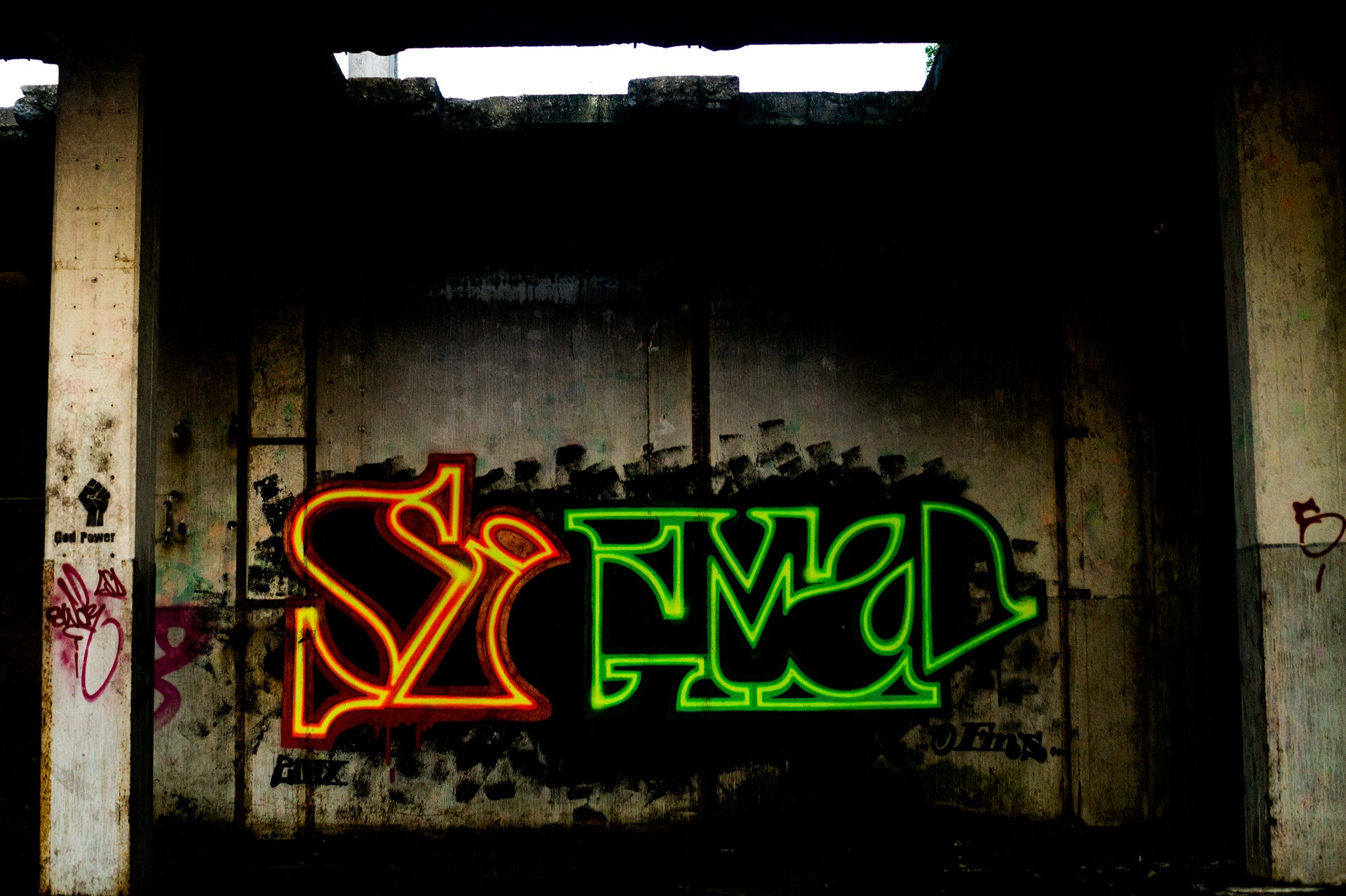 Graffiti, Construction, Ghetto, Grunge, Grungy, HQ Photo