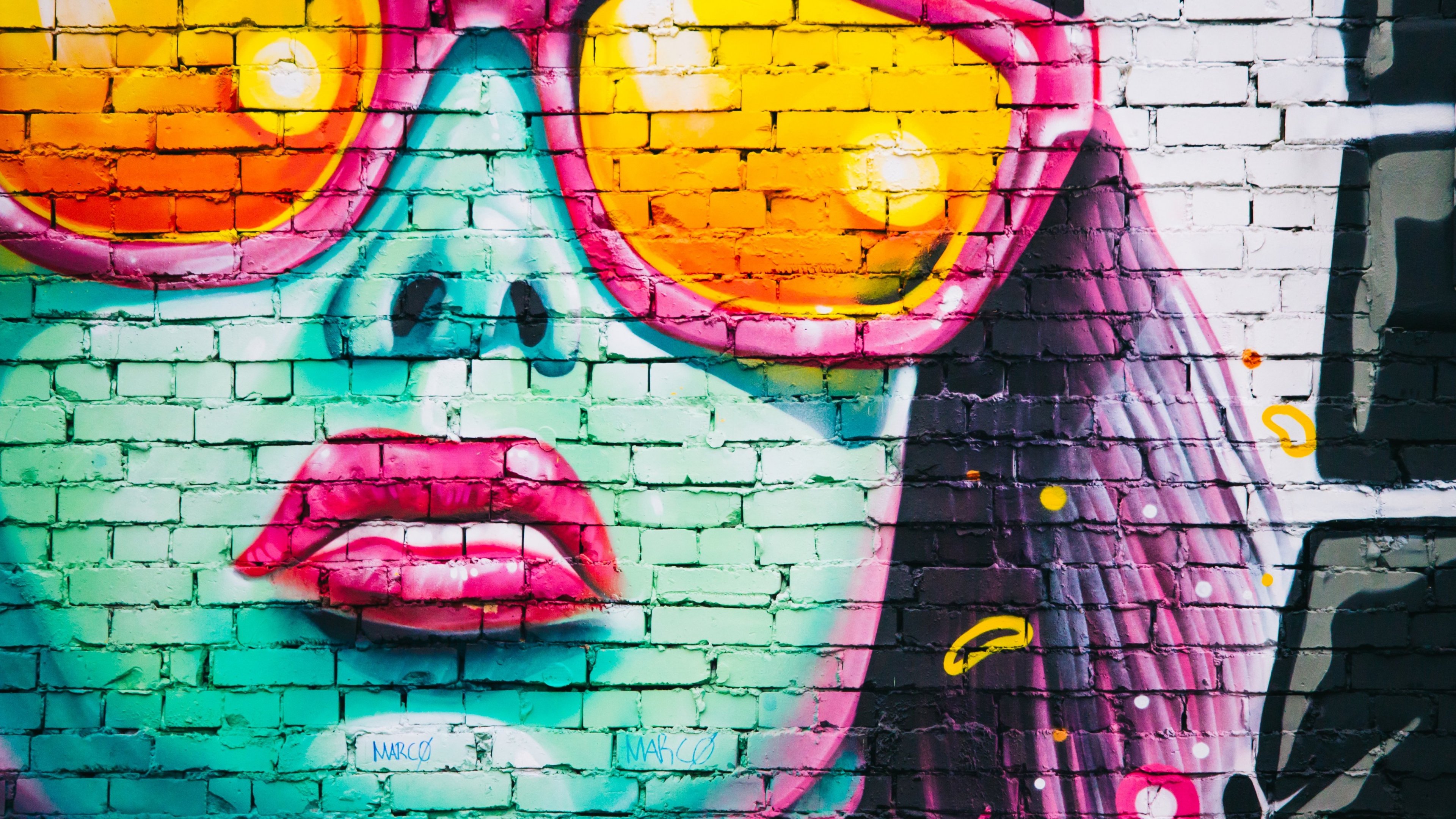 Girl With Sunglasses Graffiti Wallpaper - Mobile & Desktop Background