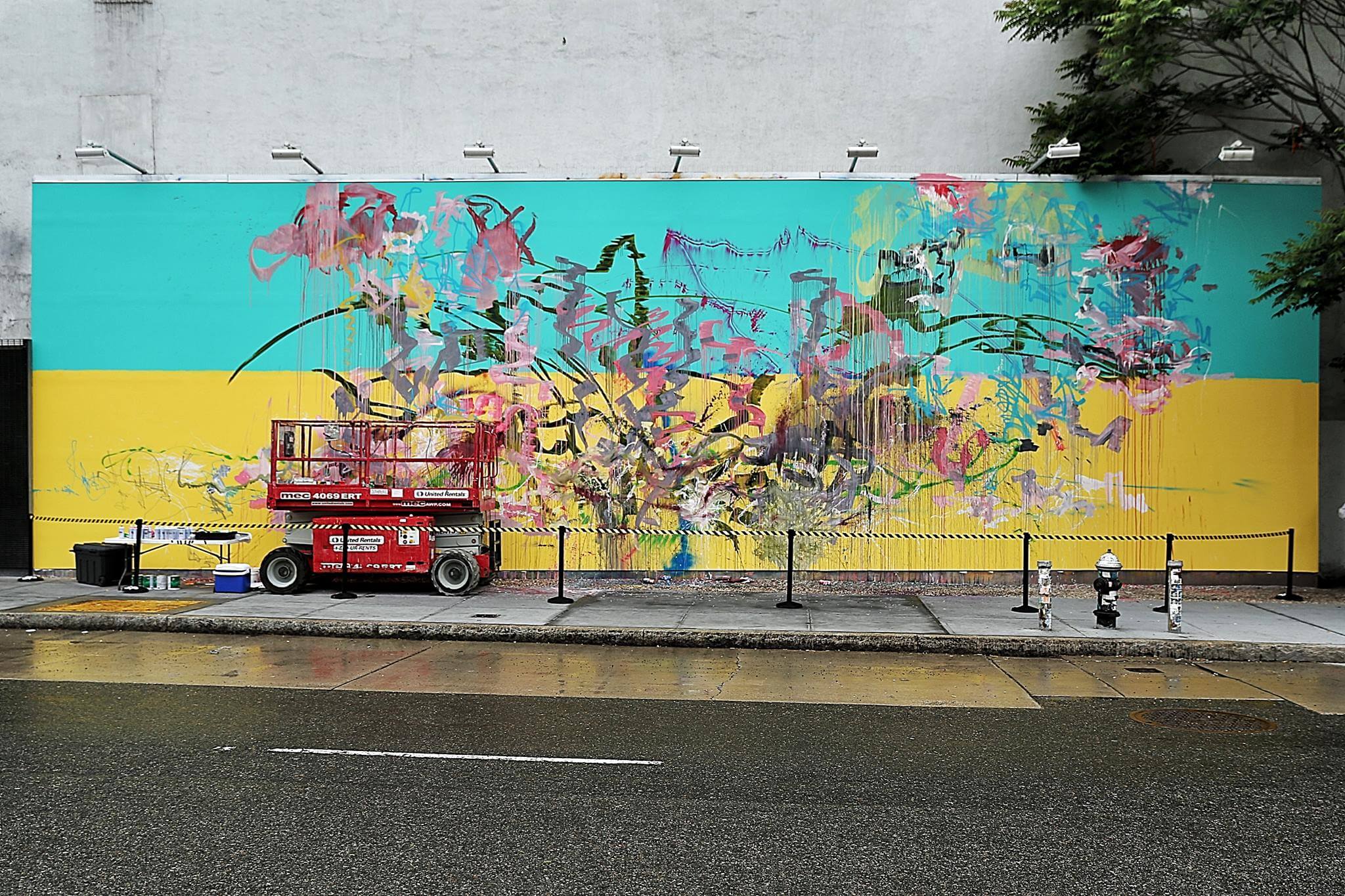 New mural by David Choe on the iconic Houston Bowery Graffiti Wall ...