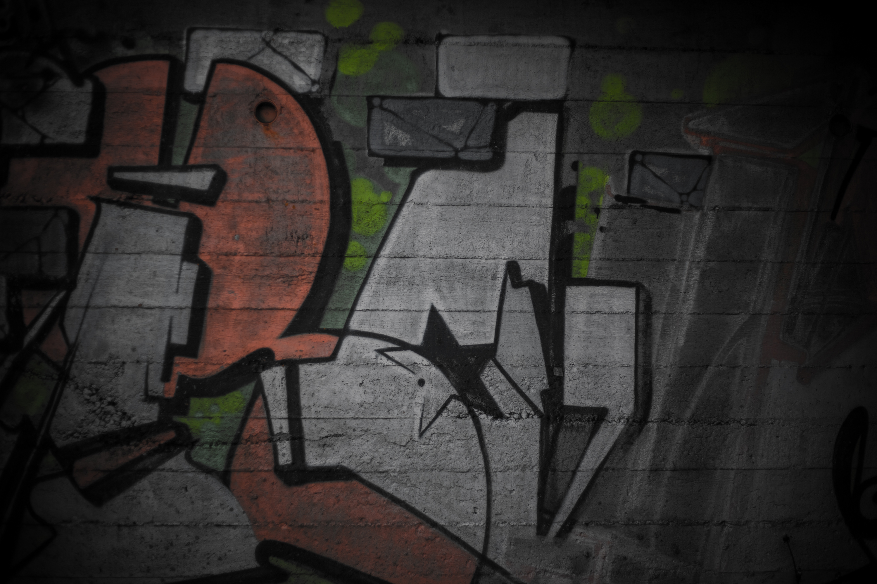 Graffiti wall texture photo