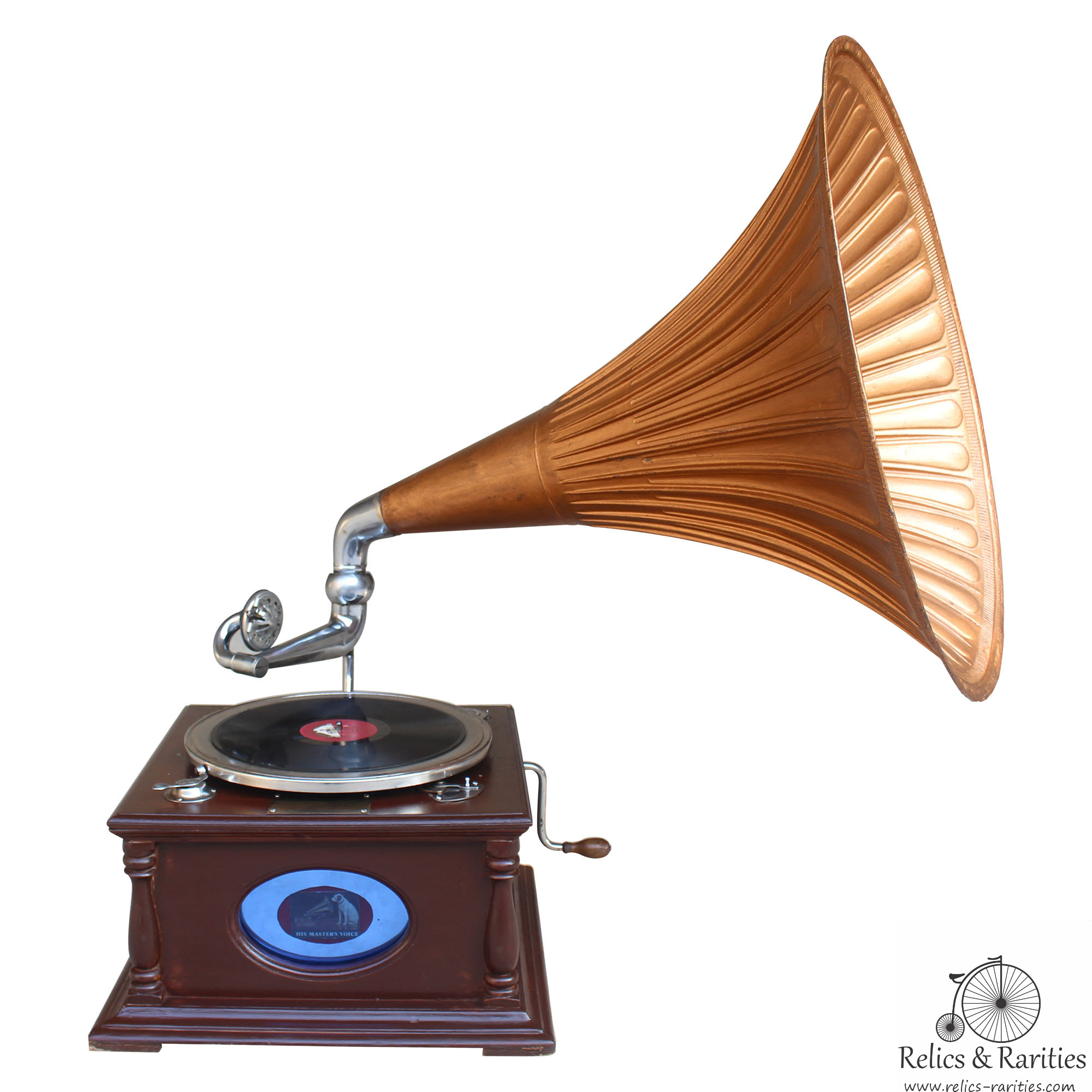 Lumiere-style Horn Gramophone (Refurbished) - Relics and Rarities