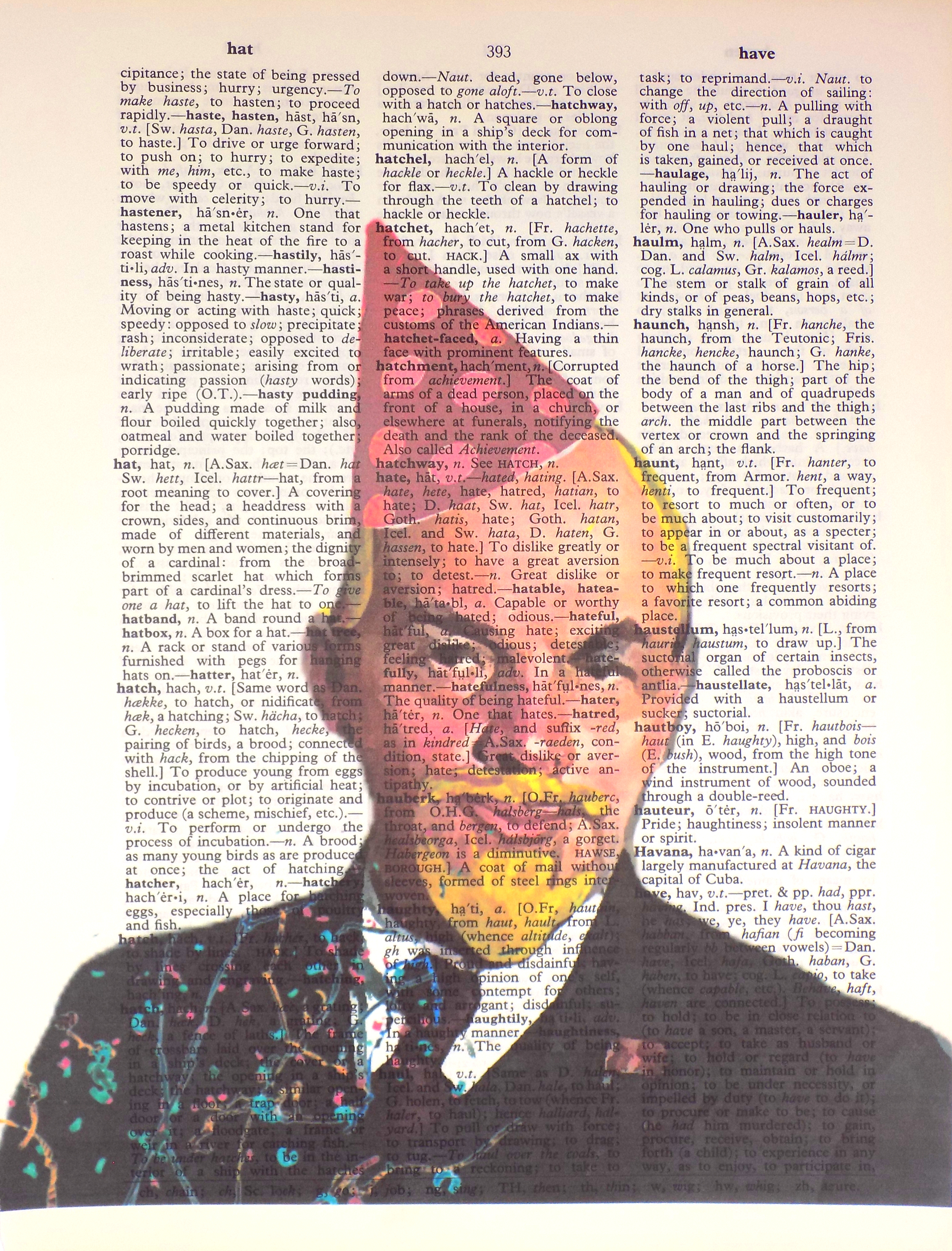 Art N Wordz Vladimir Lenin Party Hat Original Dictionary Sheet Pop ...