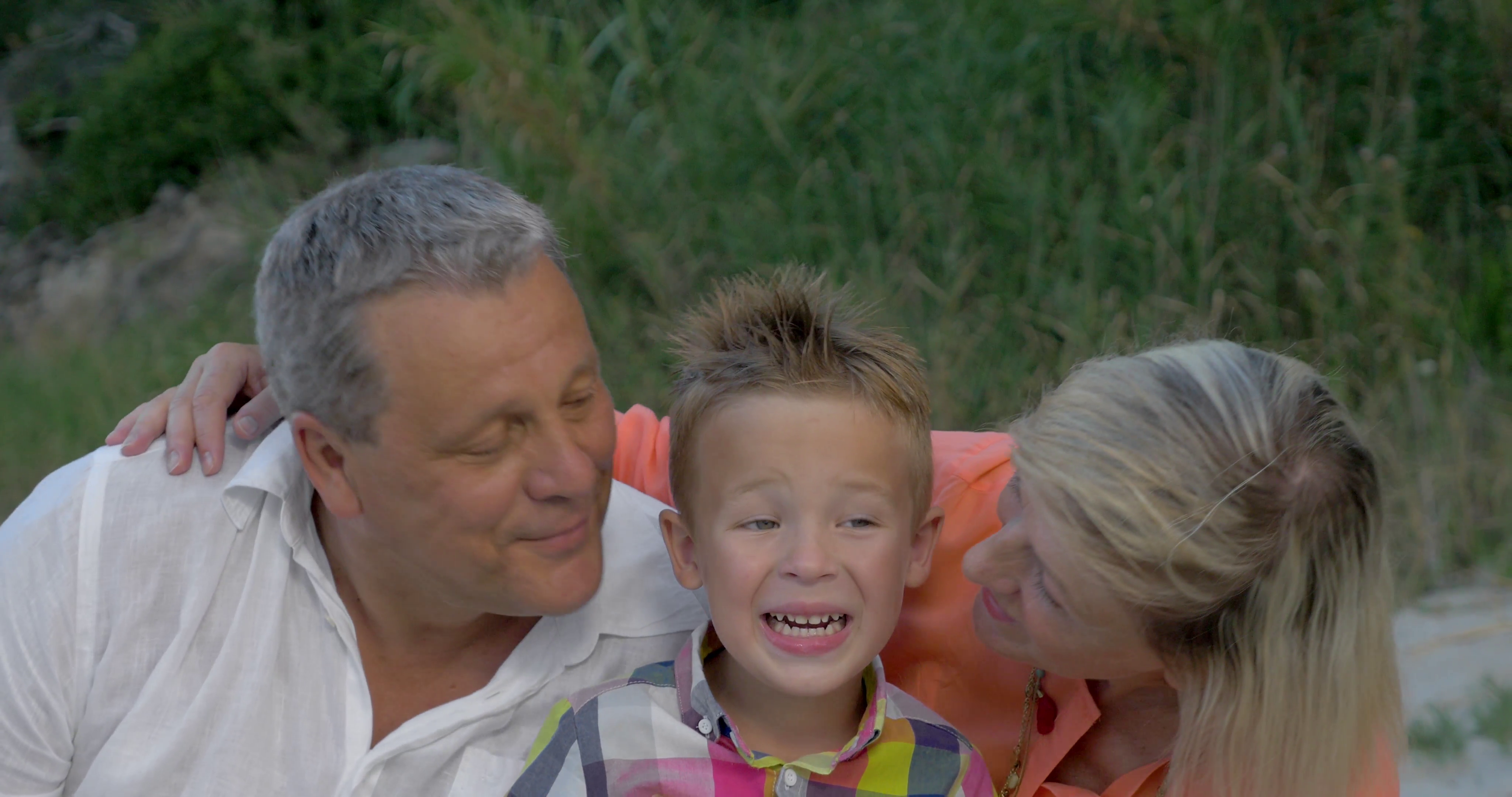 Grandfather, grandmother and a grandson Stock Video Footage ...