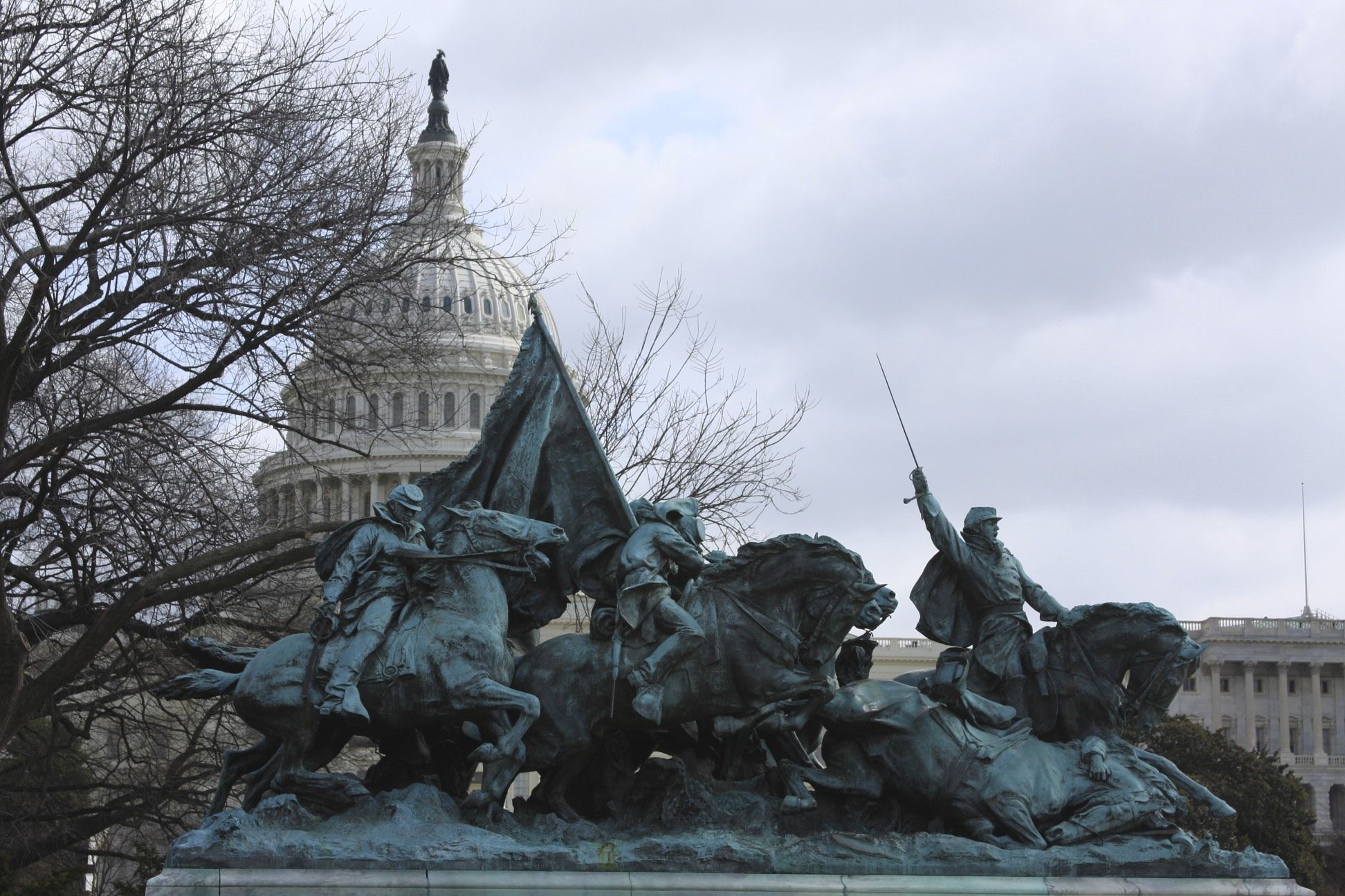 The cavalry charge at the Grant monument on the Washington Mall ...