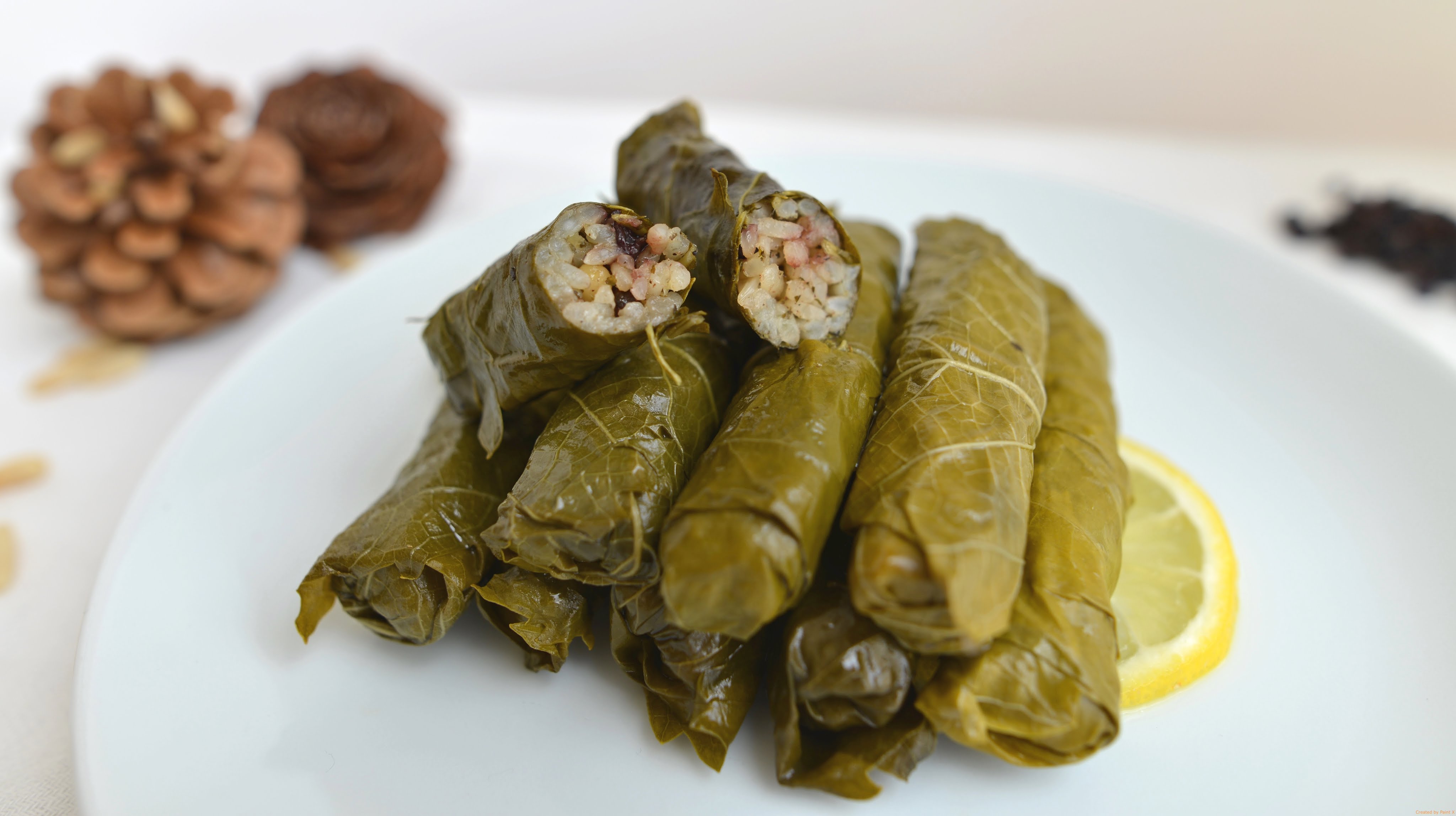 Stuffed grape leaves with rice/How to roll with plastic bag - YouTube