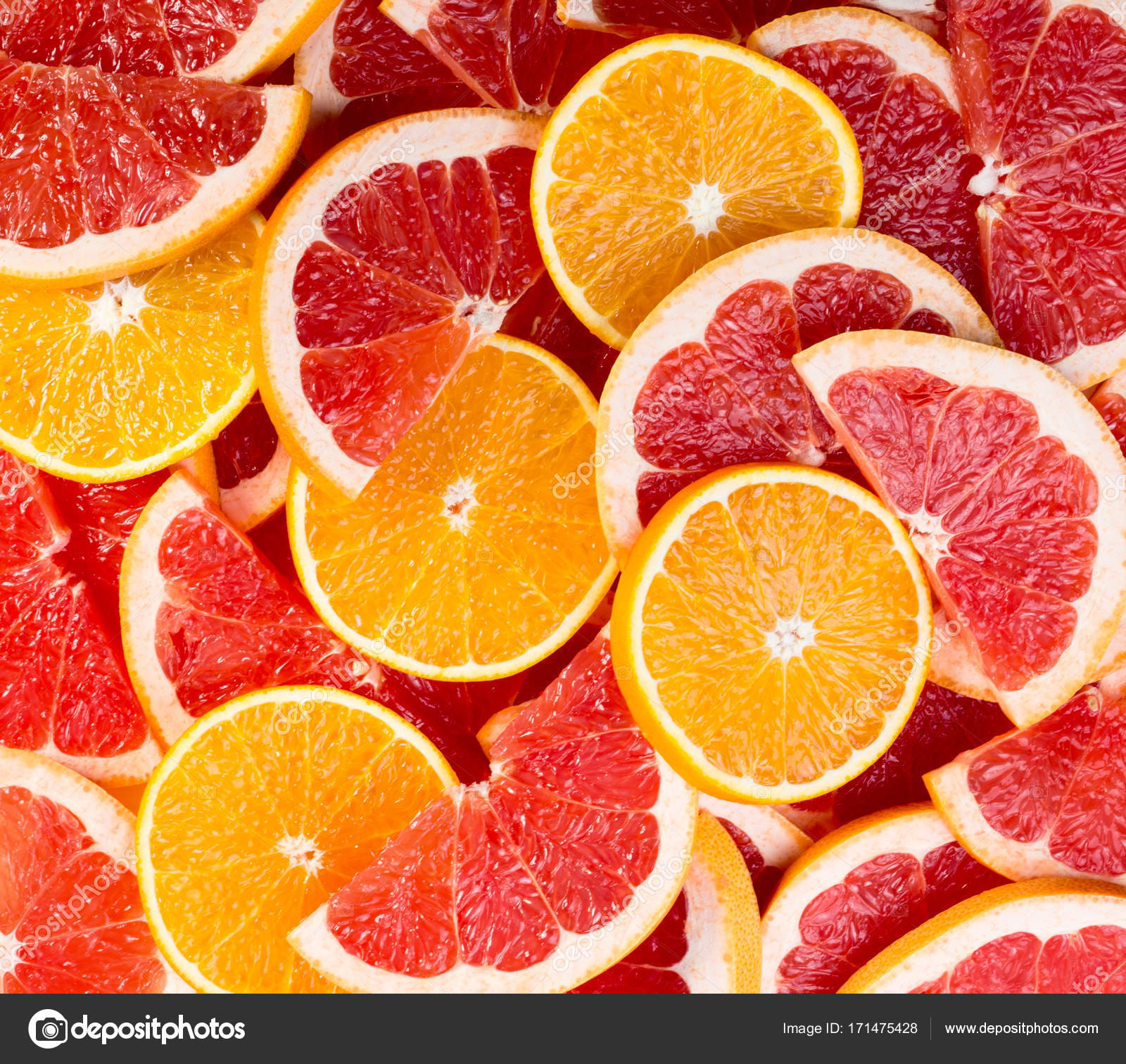 orange and grapefruit background — Stock Photo © Valengilda #171475428