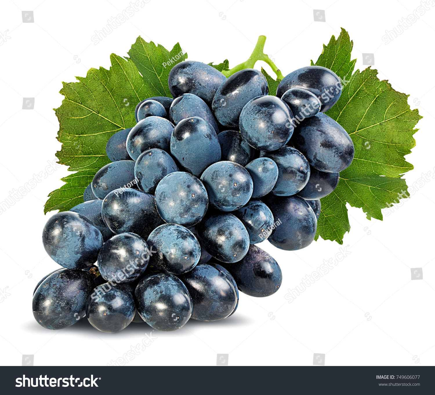 Fresh Grapes Isolated On White Background Stock Photo (Edit Now ...