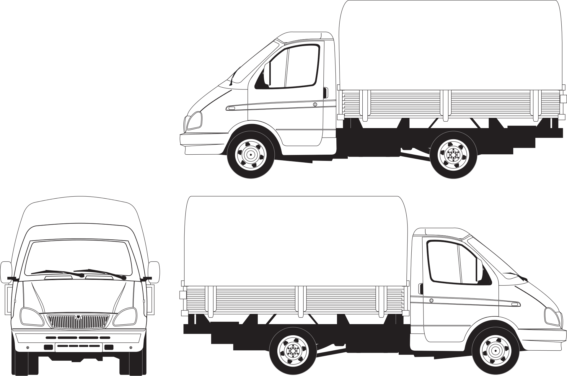Graphical trucks photo