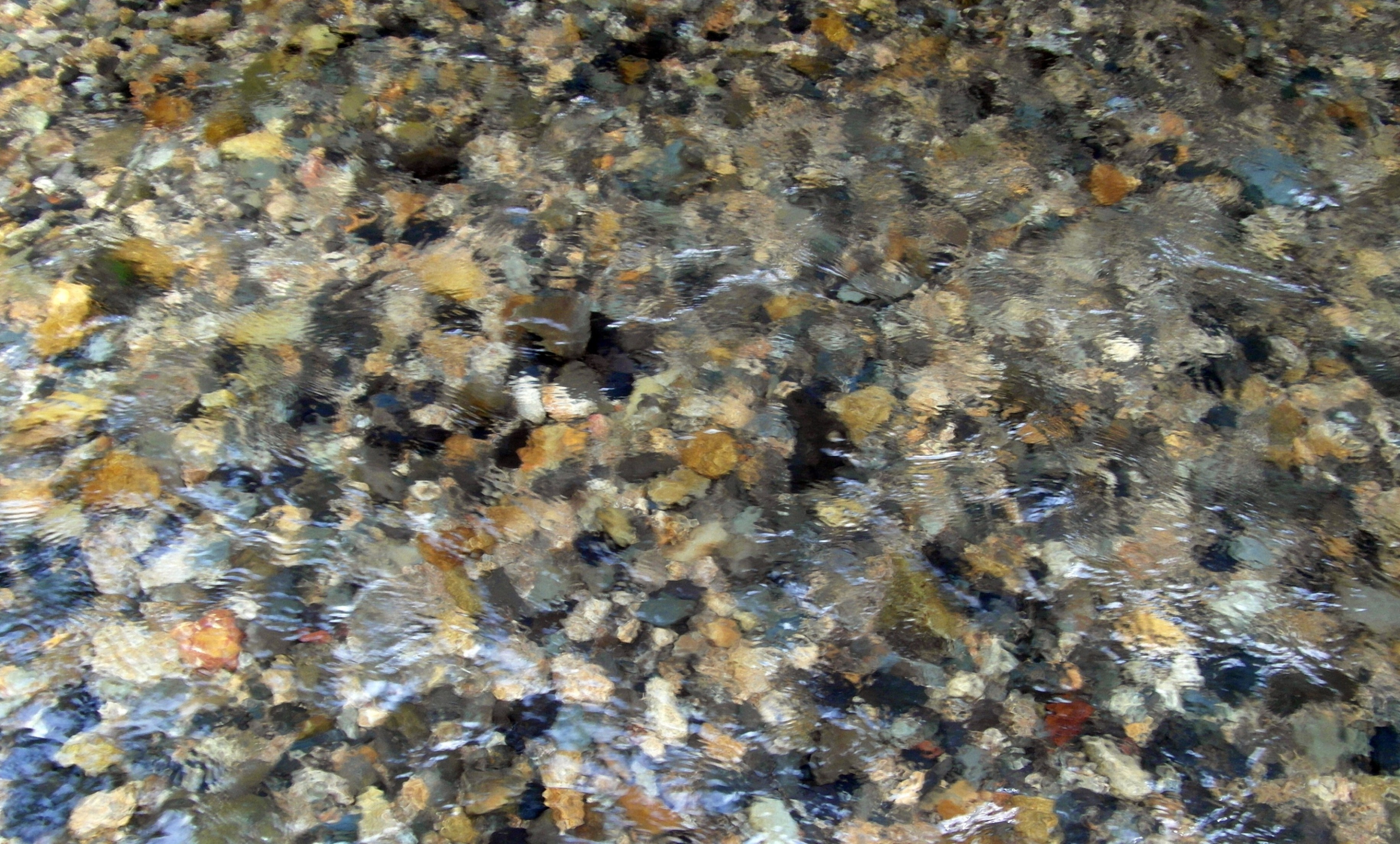 Gravel river bed background photo