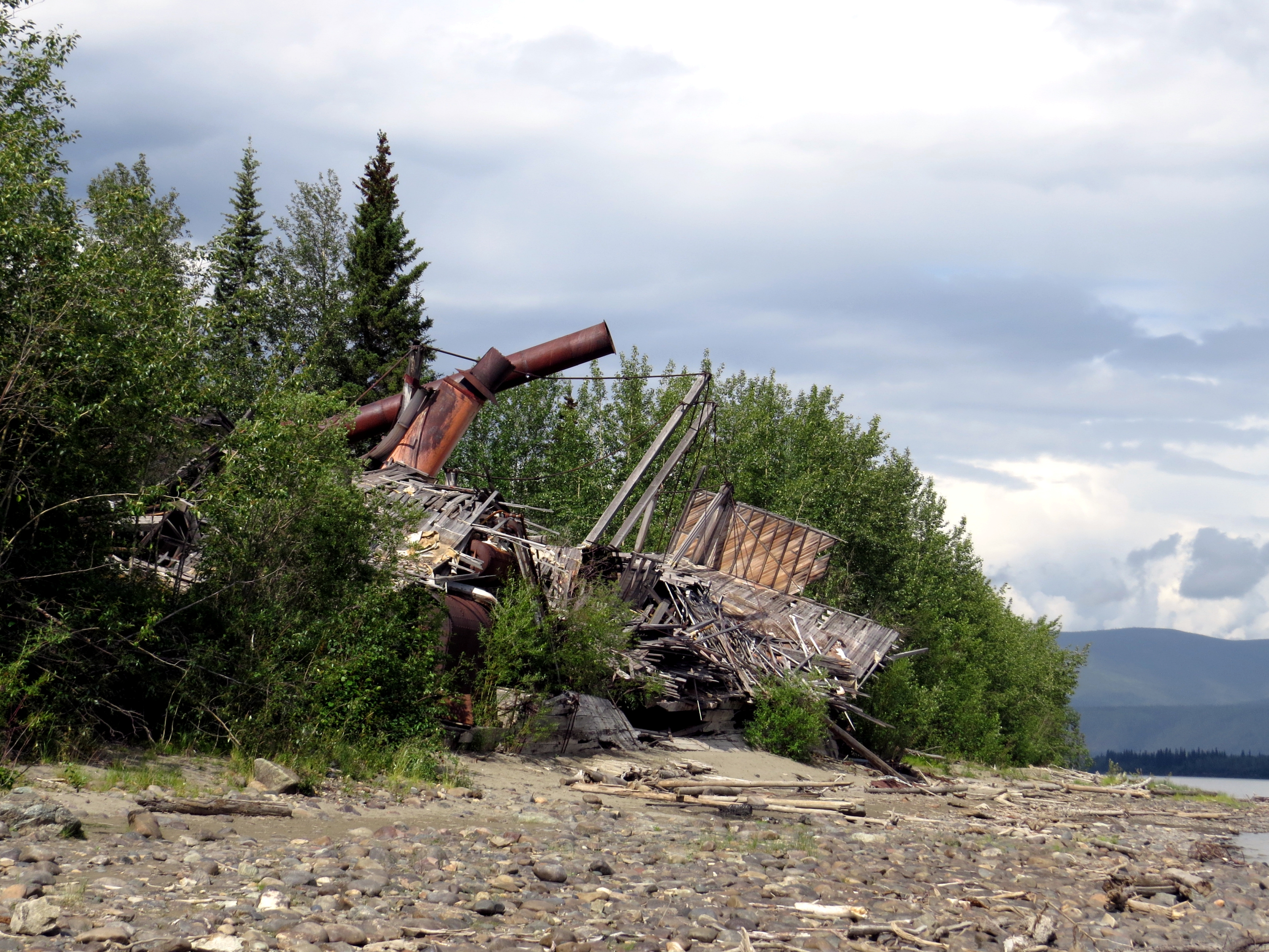 River Ghosts: Sternwheeler Graveyard, Dawson City - Off Track Travel