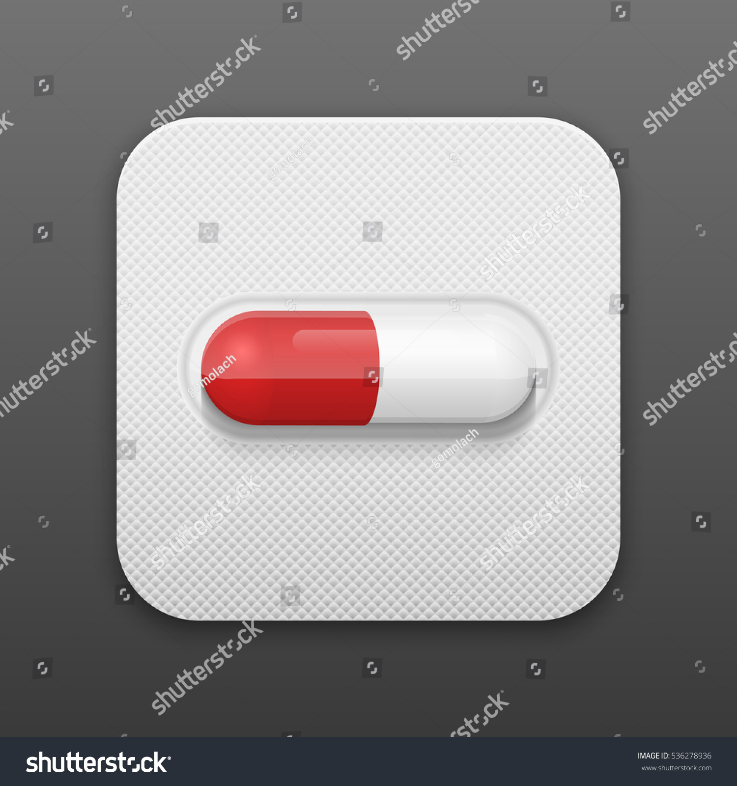 Vector Pill Blister Pack Medical Background Stock Vector HD (Royalty ...