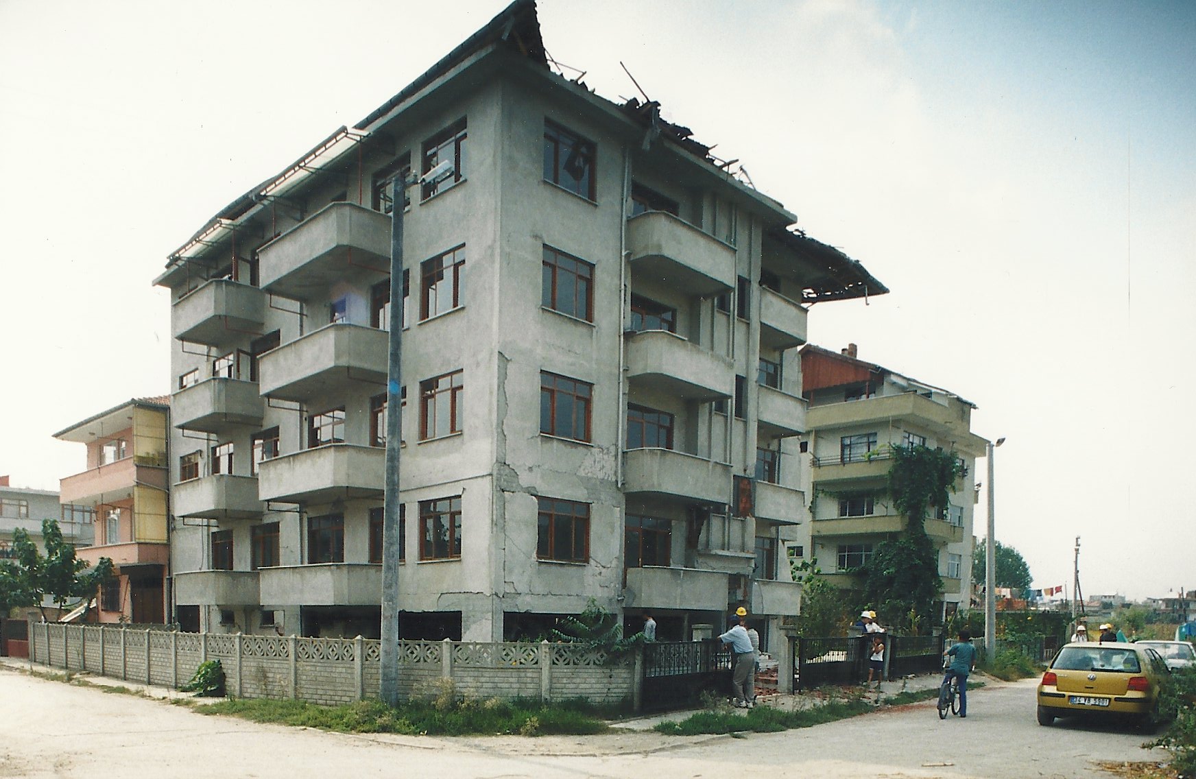 Concrete Buildings Damaged in Earthquakes