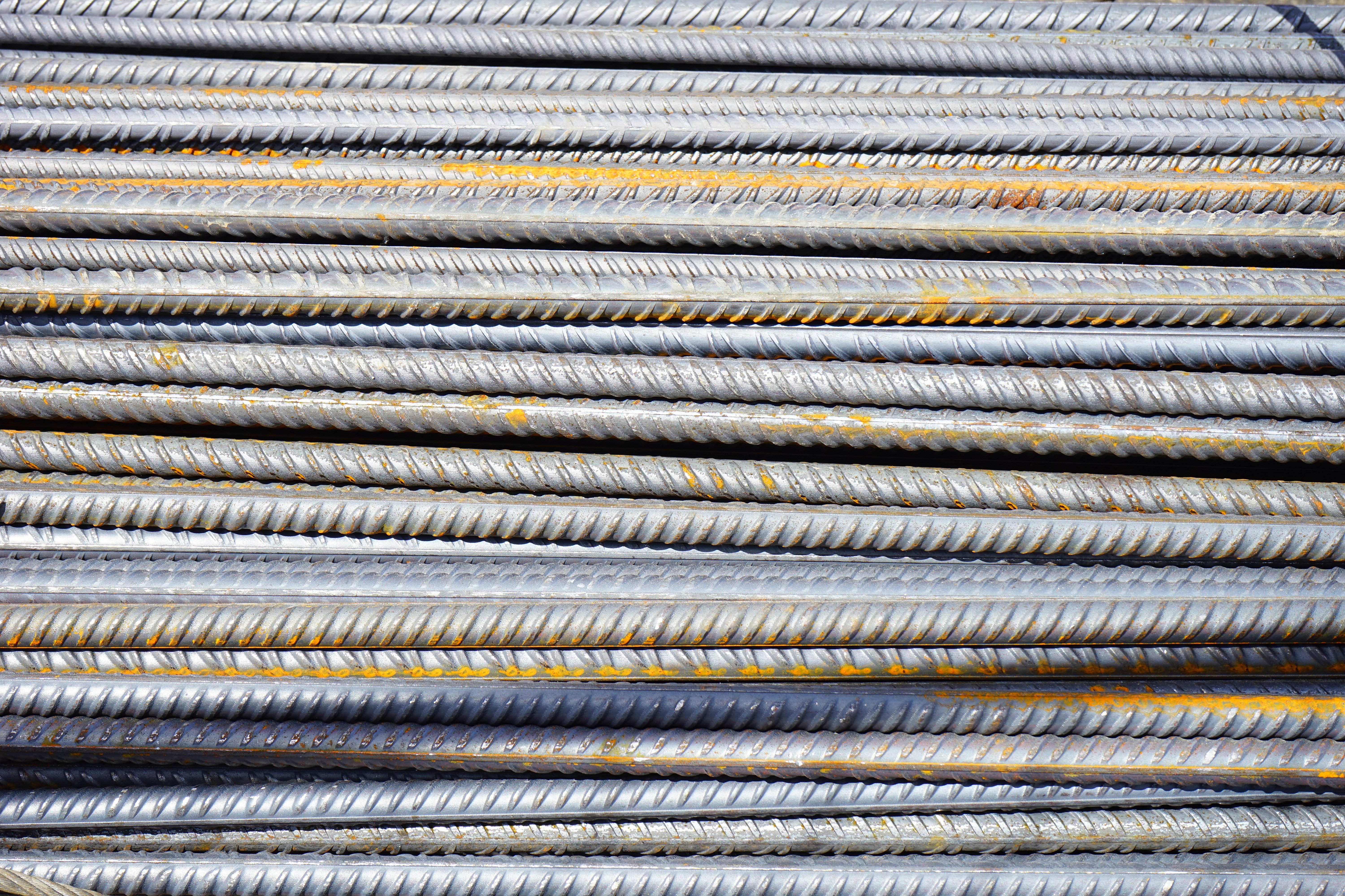 Gray Iron Steel Rods, Construction, Metal, Reinforcement steel, Steel, HQ Photo