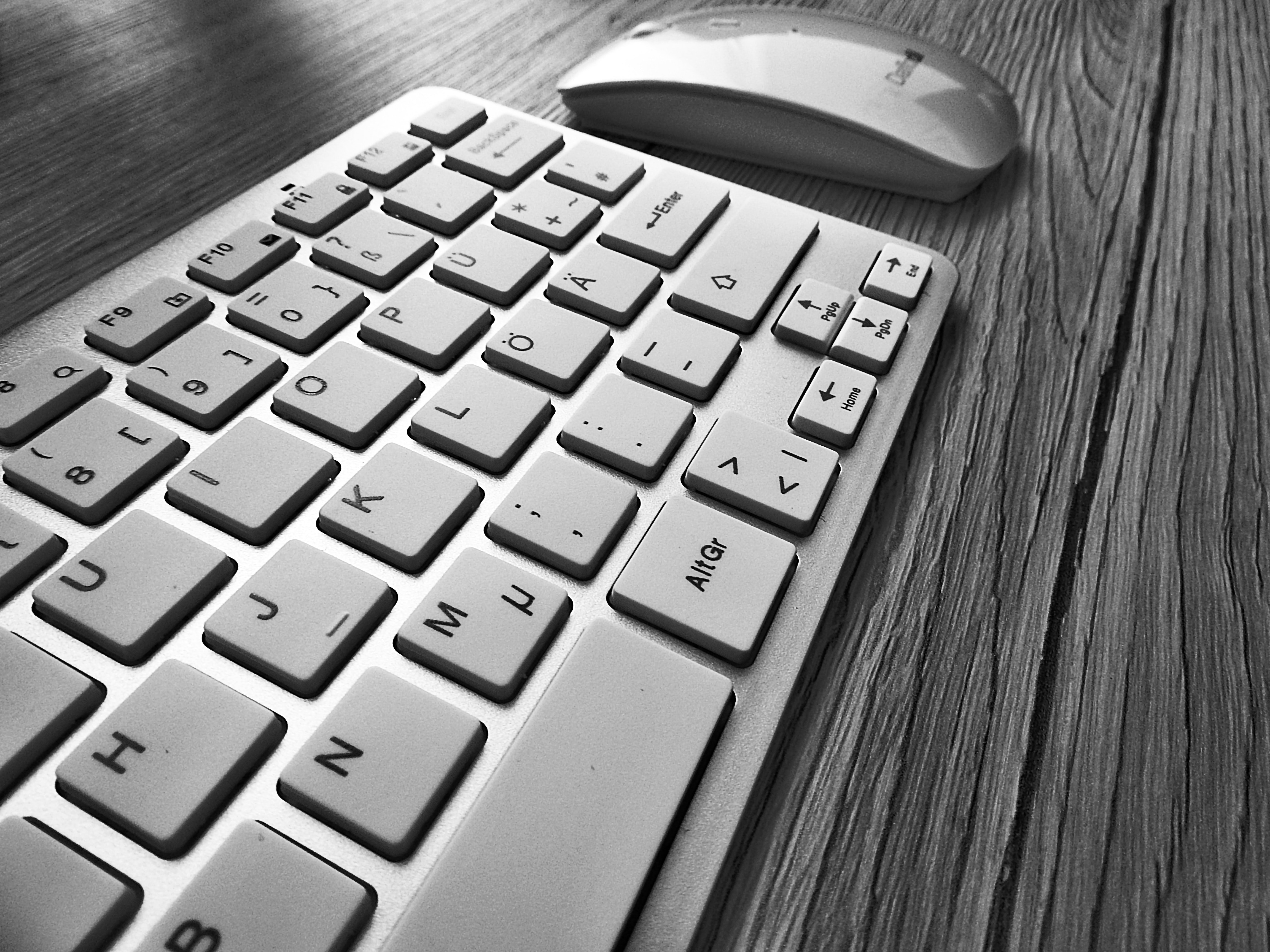 Gray keyboard and mouse photo