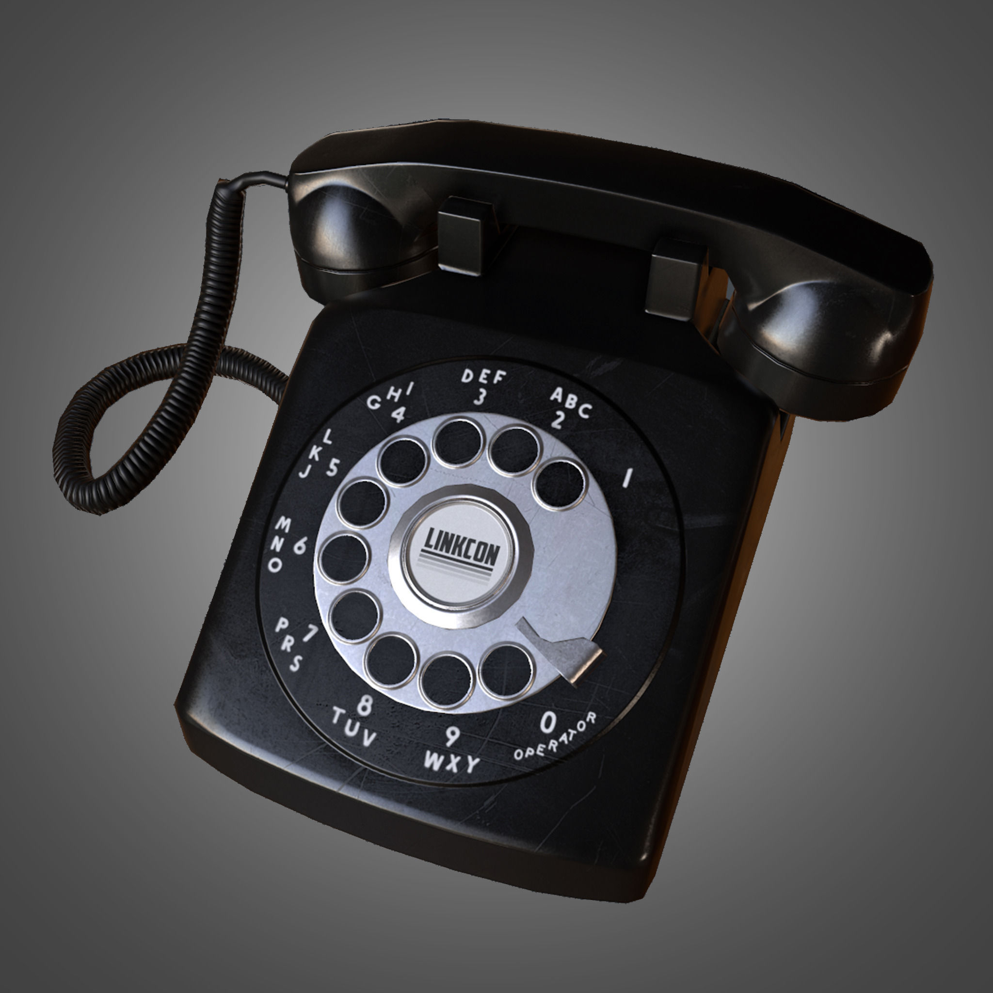 Rotary Phone - Game Ready 3D asset | CGTrader