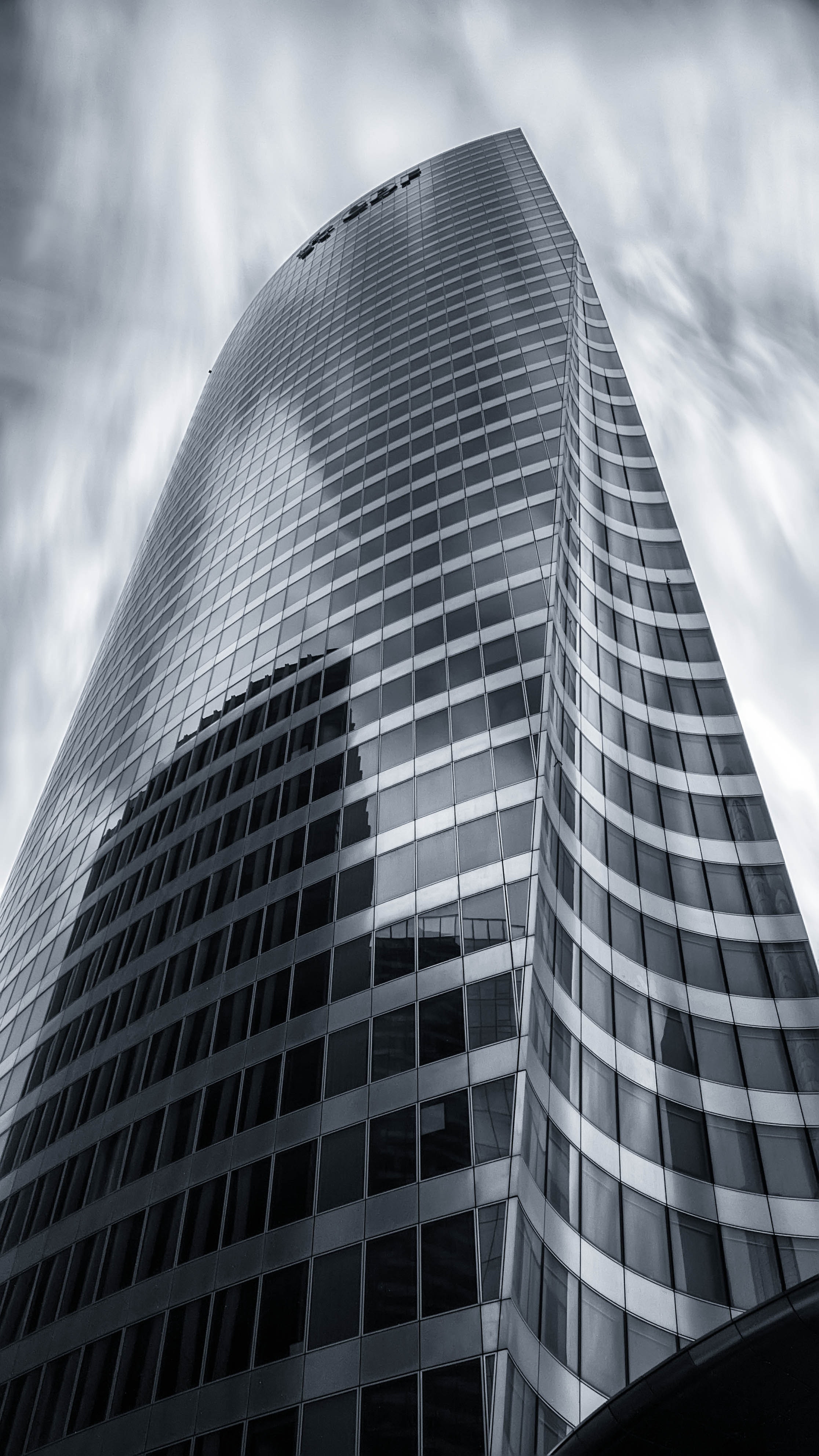 Gray scale image of building photo